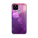 Google Pixel 5 専用ケース ハードケース softbank ソフトバンク igcase スマホカバー カバー ケース 002030 フラワー シンプル 紫(2)