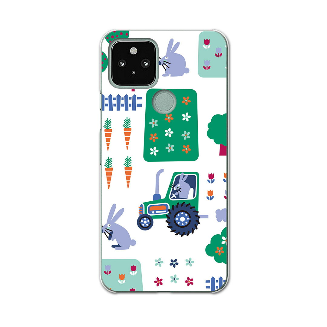 Google Pixel 5 専用ケース ハードケース softbank ソフトバンク igcase スマホカバー カバー ケース 003930 ユニーク うさぎ　動物　キャラクター