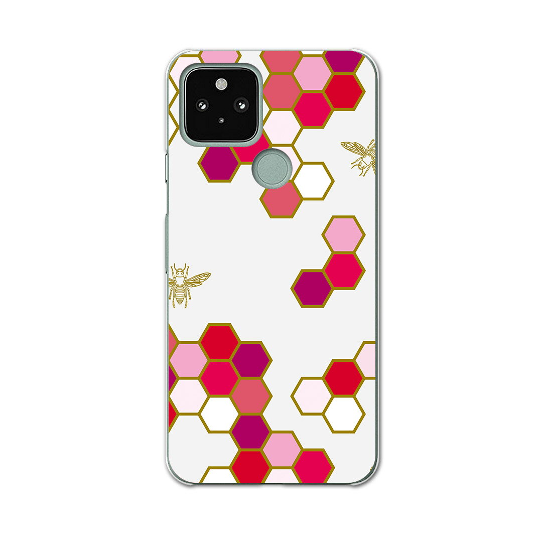 Google Pixel 5 専用ケース ハードケース softbank ソフトバンク igcase スマホカバー カバー ケース 006373 その他 蜂　はち　模様