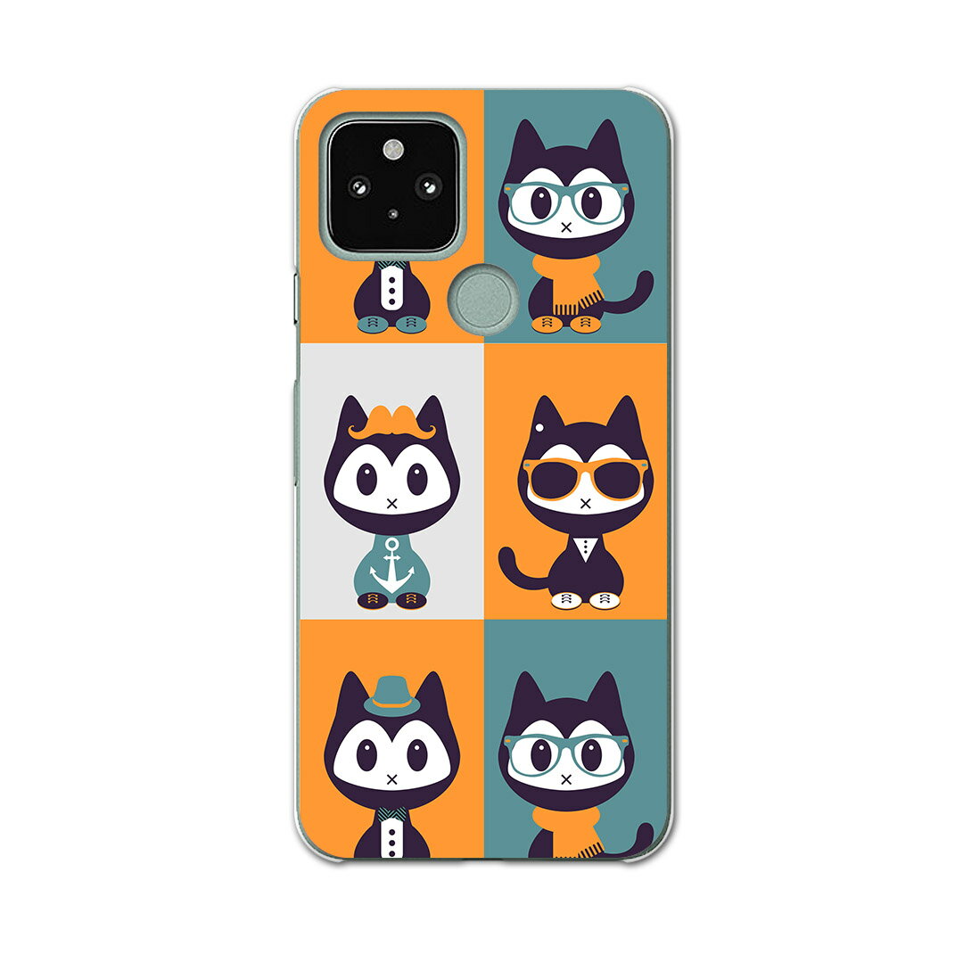 Mobile Phone Cases - Google Pixel 5 専用ケース ハードケース softbank ソフトバンク igcase スマホカバー カバー ケース 007056 ユニーク ネコ　キャラクター
