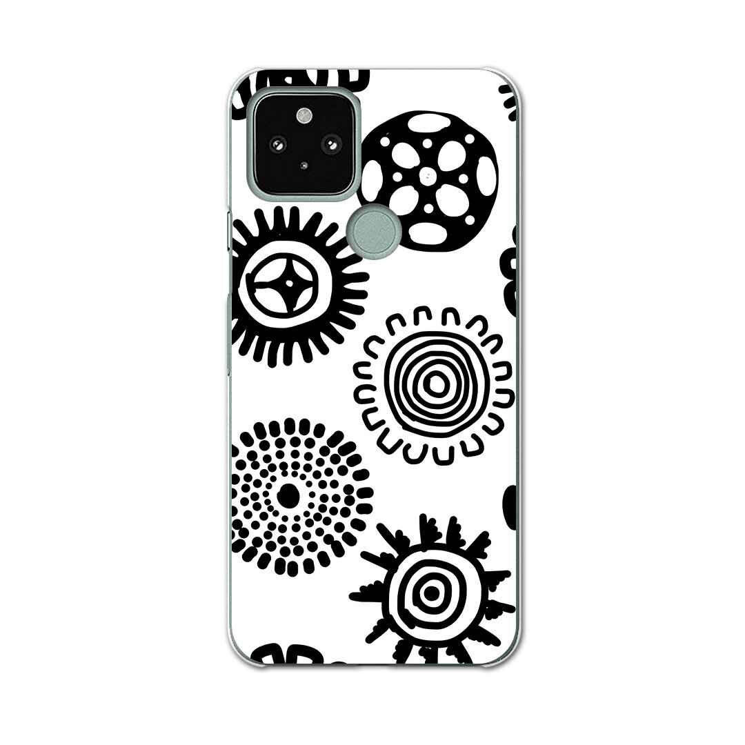 乐天商城 - Google Pixel 5 専用ケース ハードケース softbank ソフトバンク igcase スマホカバー カバー ケース 011761 模様　エレガント　黒