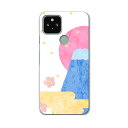 Google Pixel 5 専用ケース ハードケース softbank ソフトバンク igcase スマホカバー カバー ケース 013560 富士山 お正月 イラスト