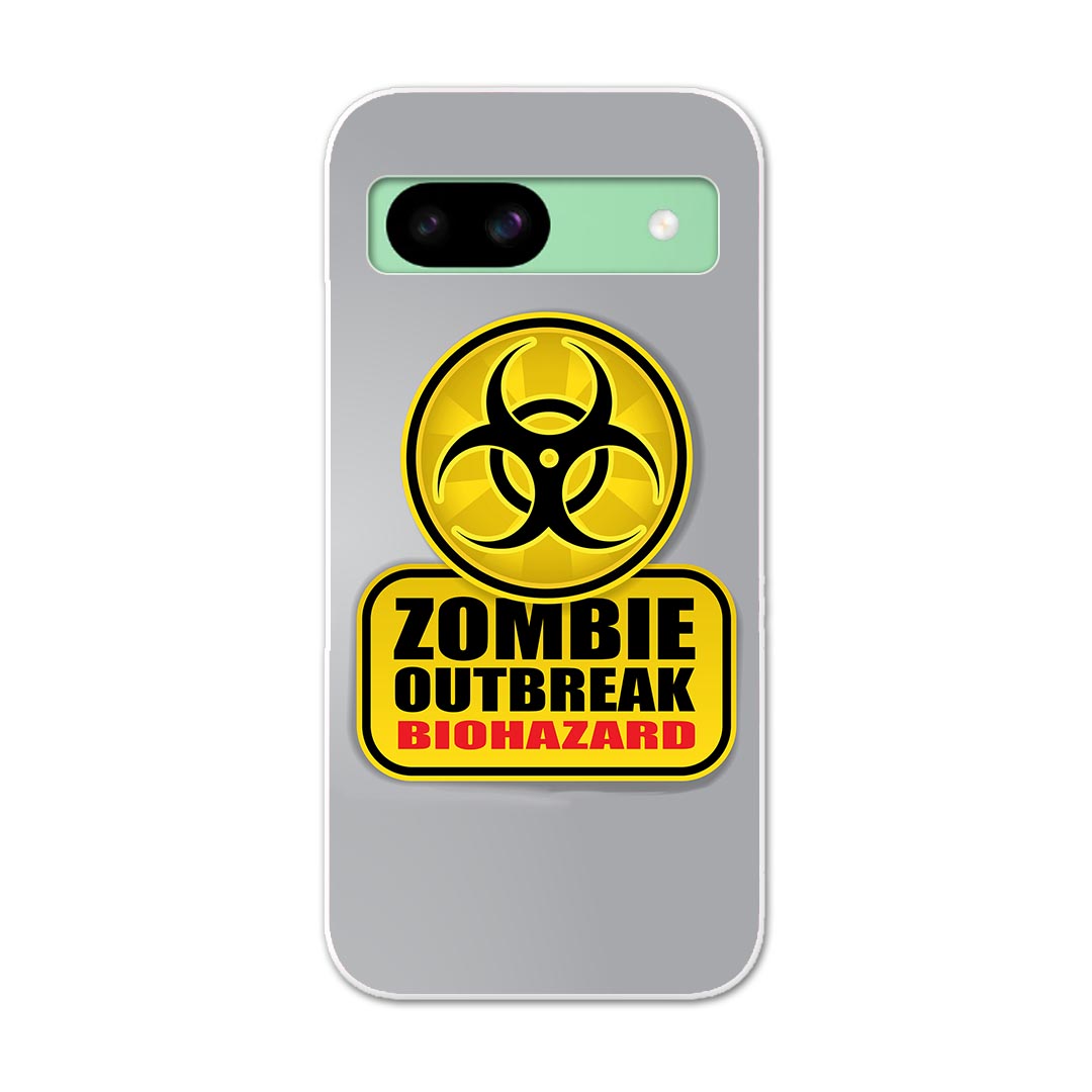 Pixel 8a 用ハード ケース ピクセル8a pixel8a 対応 ケース カバー ハードケース 001180 標識 ゾンビ バイオハザード