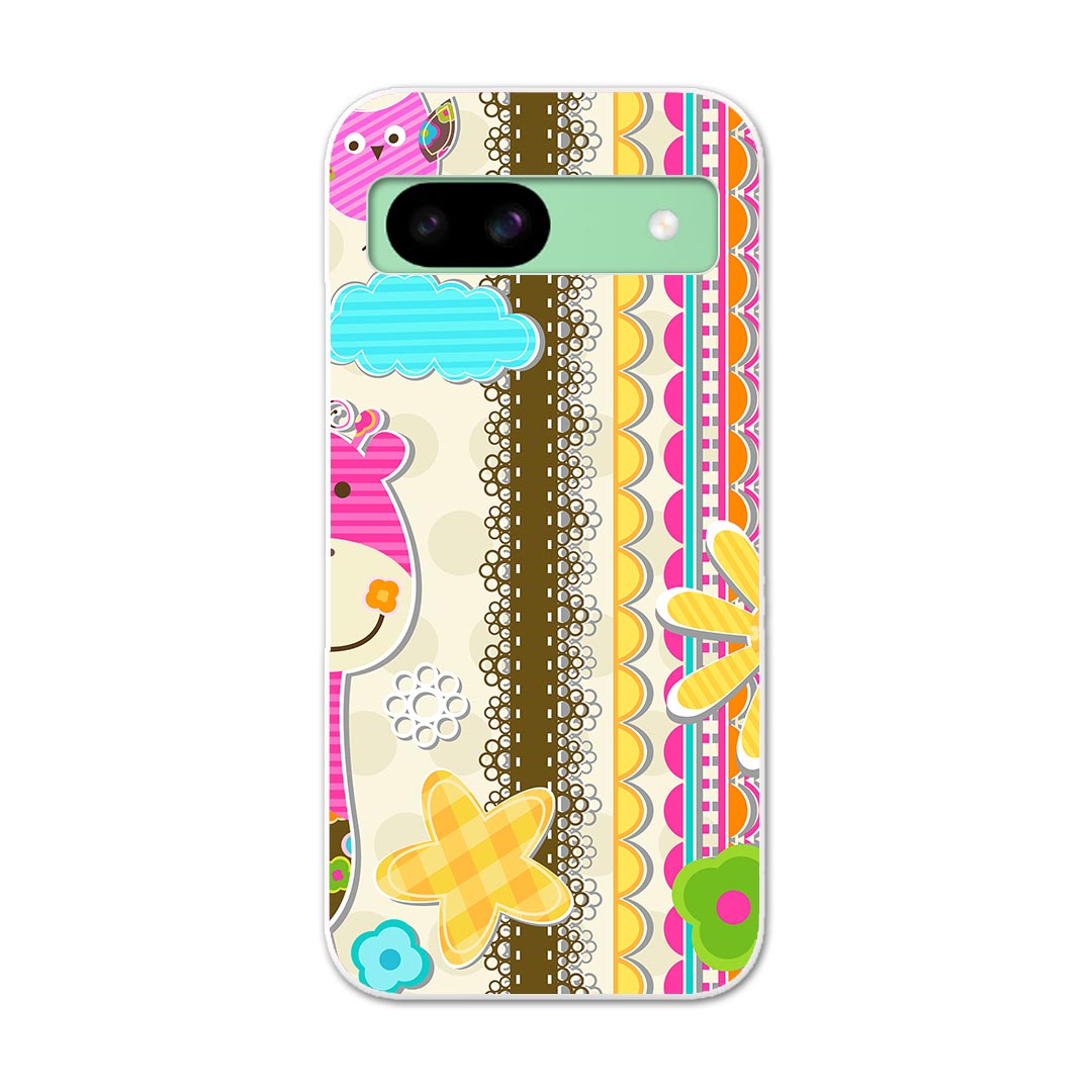 Pixel 8a 用ハード ケース ピクセル8a pixel8a 対応 ケース カバー ハードケース 002854 花　動物　キャラクター(2.0)