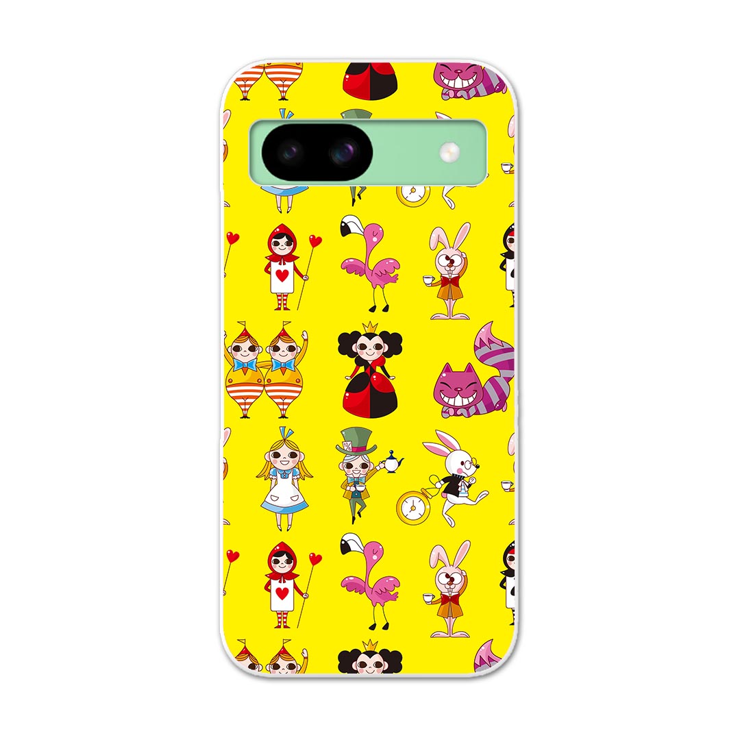 Pixel 8a 用ハード ケース ピクセル8a pixel8a 対応 ケース カバー ハードケース 006721 アリス　イラスト　模様