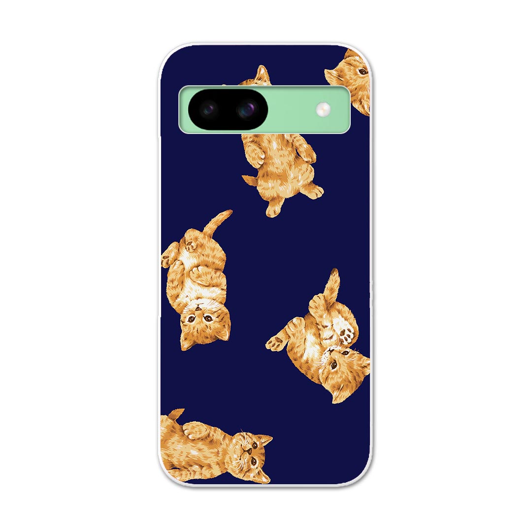 Pixel 8a 用ハード ケース ピクセル8a pixel8a 対応 ケース カバー ハードケース 008815 イラスト　猫　ネコ