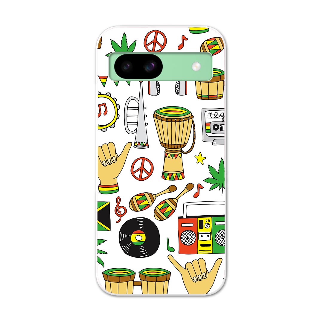 Pixel 8a 用ハード ケース ピクセル8a pixel8a 対応 ケース カバー ハードケース 010915 レゲエ　音楽　ミュージック