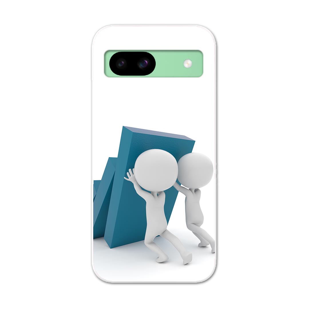 Pixel 8a 用ハード ケース ピクセル8a pixel8a 対応 ケース カバー ハードケース 011414 ドミノ　壁　キャラクター