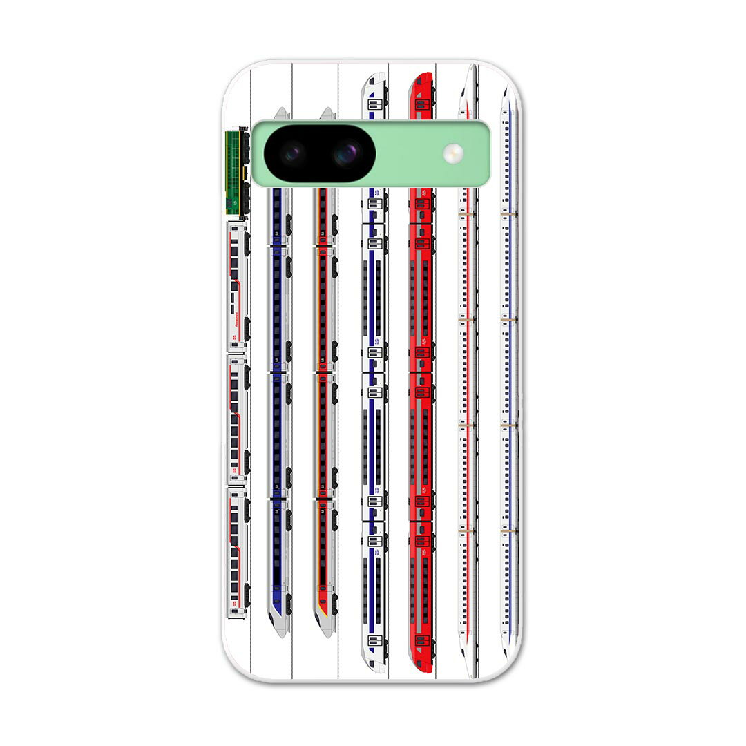 Pixel 8a 用ハード ケース ピクセル8a pixel8a 対応 ケース カバー ハードケース 013216 乗り物　新幹線　電車