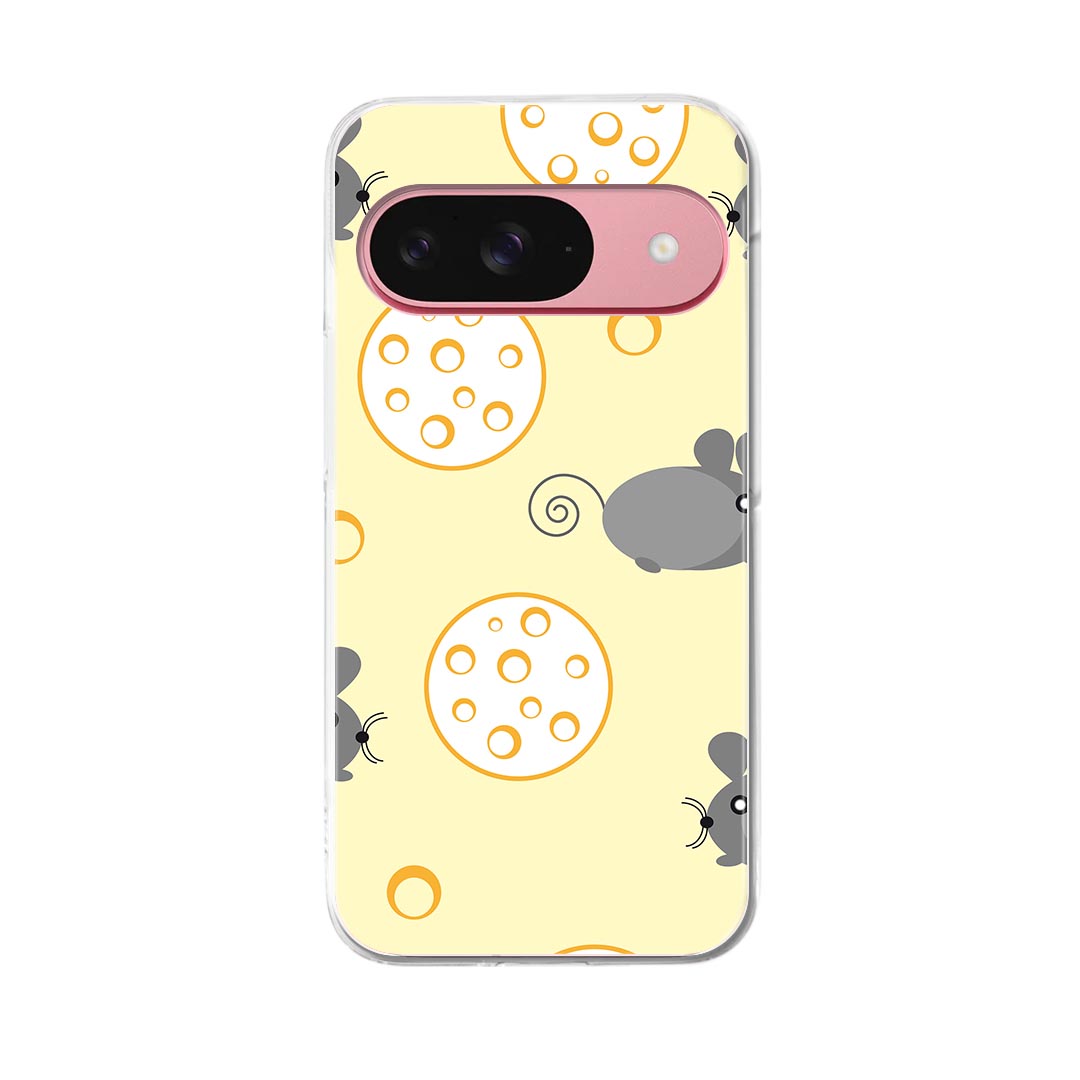 樂天商城 - Google Pixel 9 / Pixel 9 pro 共通対応 6.3インチ ハードケース pixel9 pixel9pro 対応 ケース カバー 006249 ねずみ　イラスト