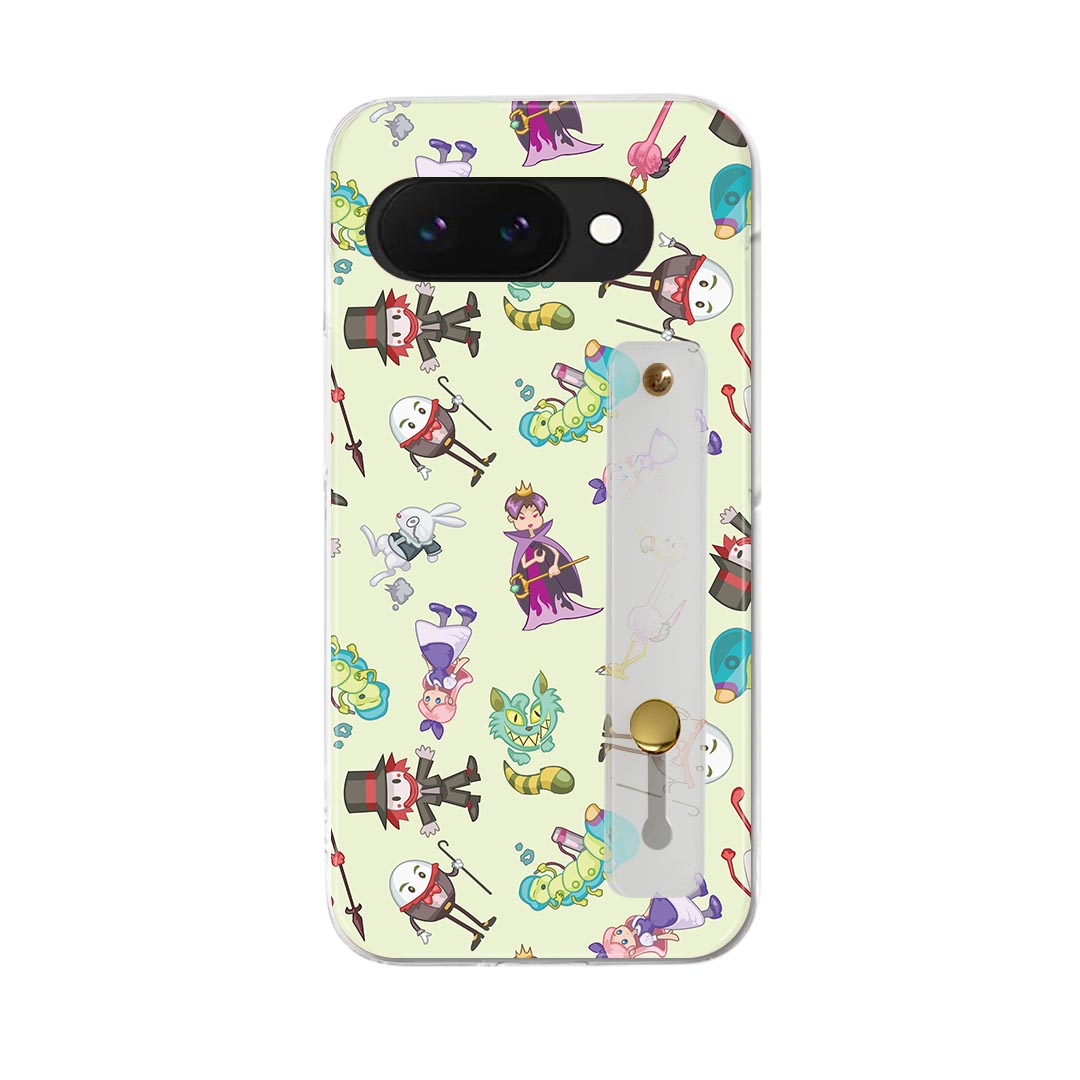 【送料無料】Google Pixel 9a 用 ハードケース スマホ ベルト付 スマホバンド 落下防止 シリコン スタンド機能付 スリム 背面 片手持ち カバー 携帯リング フィンガーリング 角度調整