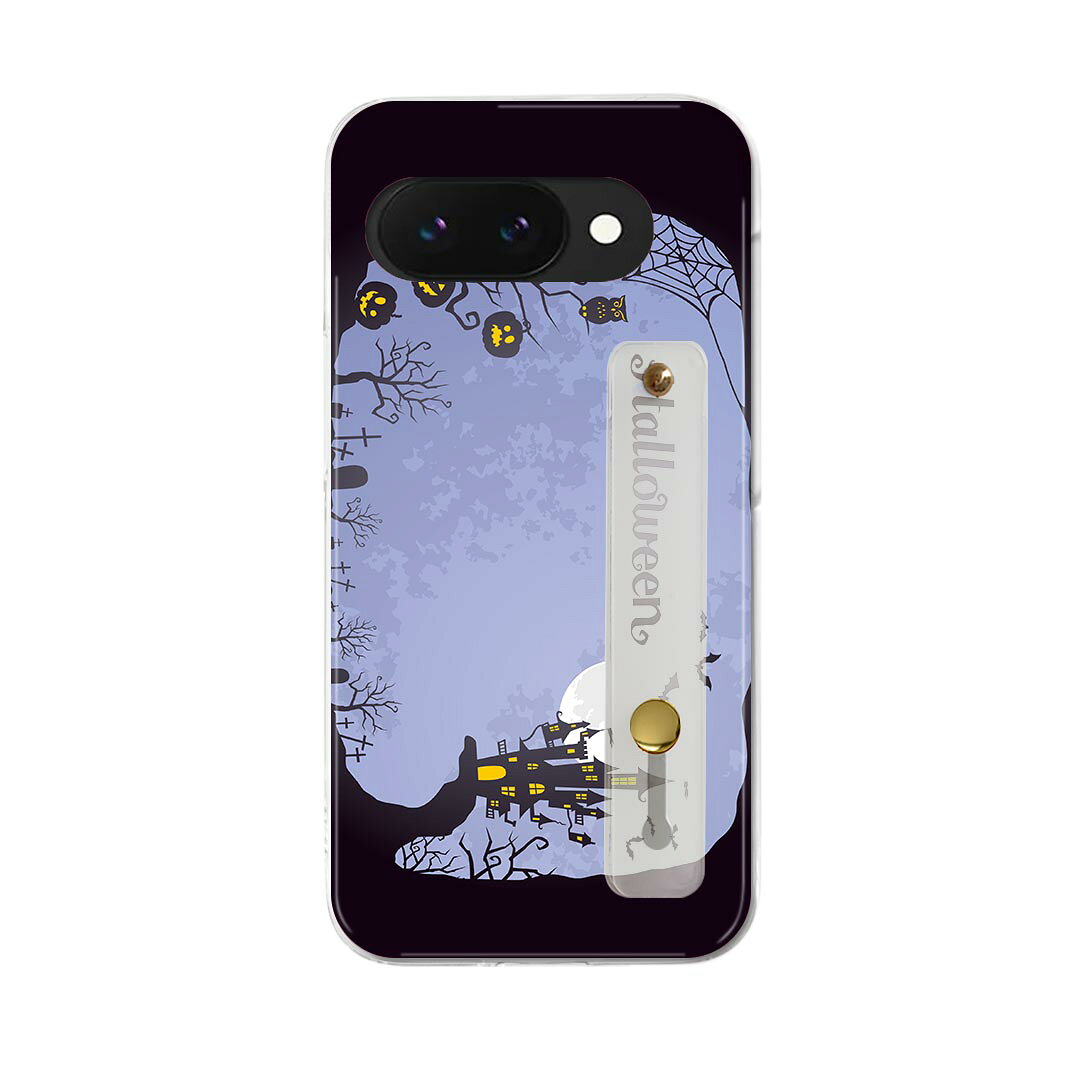 【送料無料】Google Pixel 9a 用 ハードケース スマホ ベルト付 スマホバンド 落下防止 シリコン スタンド機能付 スリム 背面 片手持ち カバー 携帯リング フィンガーリング 角度調整