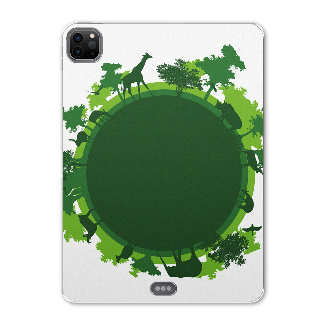 iPad Pro 11 第2世代 2020年版 用 ケース ソフト TPUケース A2228 A2068 A2230 対応 タブレットケース タブレットカバー 001071 ユニーク 地球　動物(2.0)