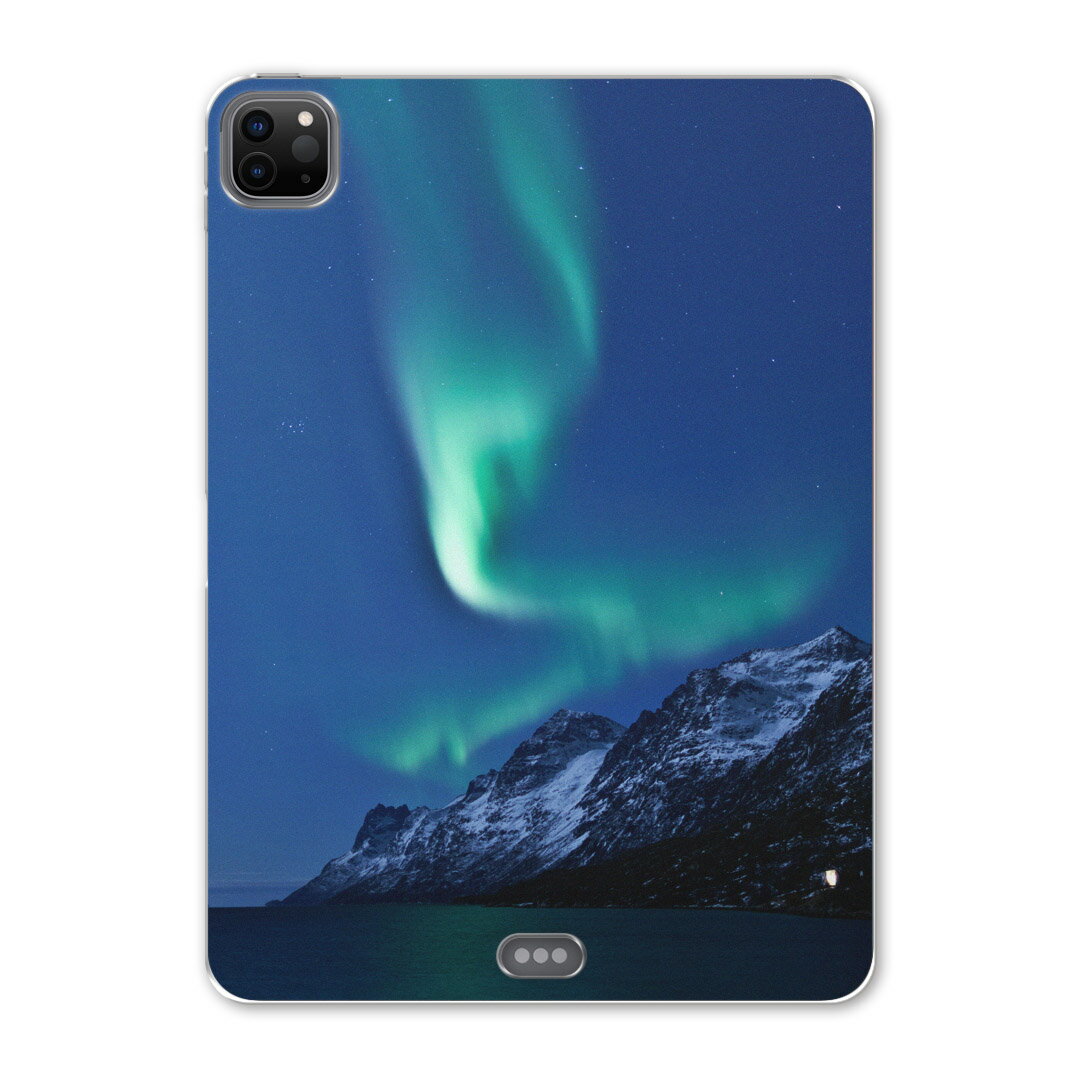 iPad Pro 12.9inch 2020発売モデル 第4世代 アイパッドプロ 12.9インチ タブレットケース タブレットカバー TPU ソフトケース A2229 A2069 A2232 A2233 002450 写真・風景 オーロラ　景色　風景