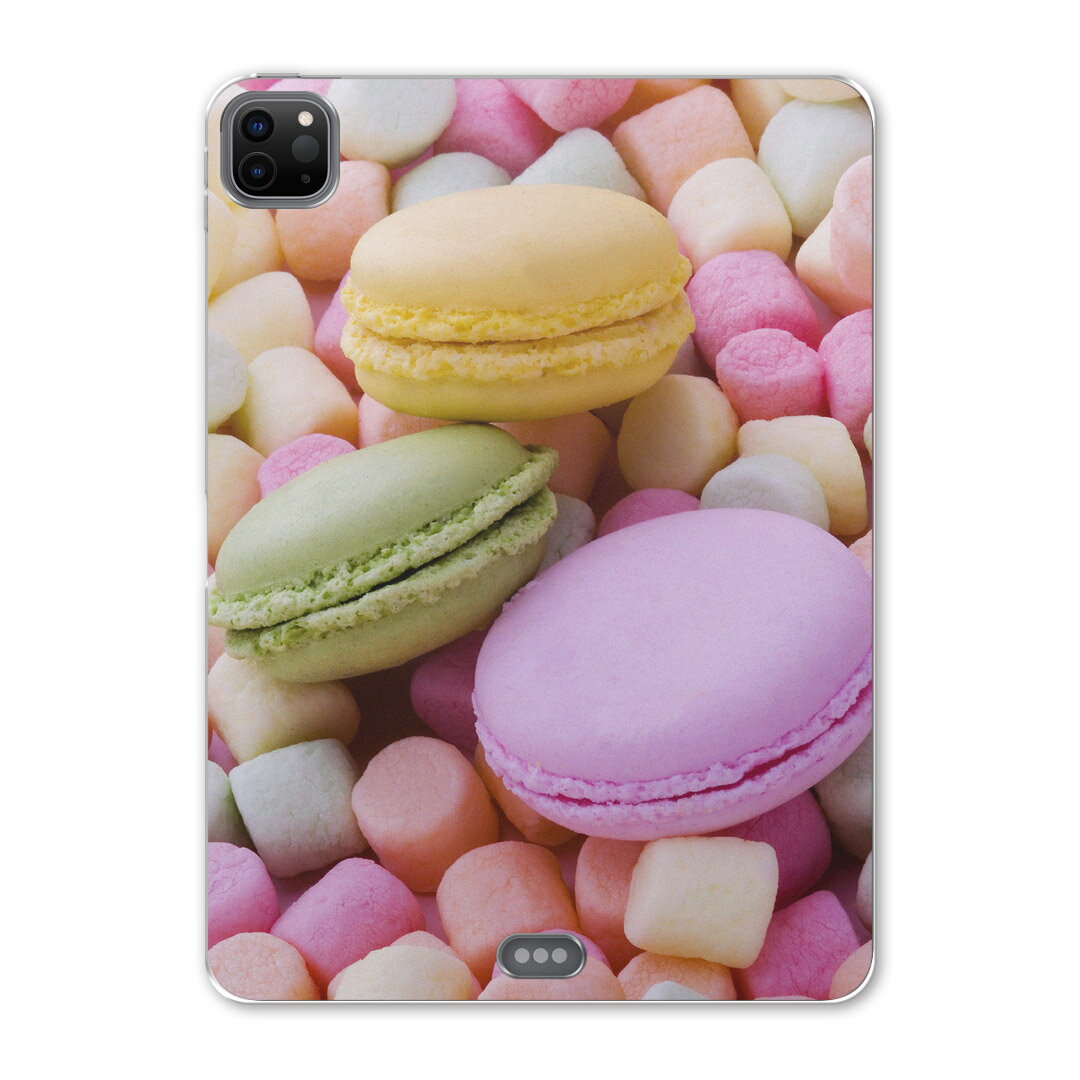 iPad Pro 11 第2世代 2020年版 用 ケース ソフト TPUケース A2228 A2068 A2230 対応 タブレットケース タブレットカバー 002600 ラブリー マカロン カラフル 写真