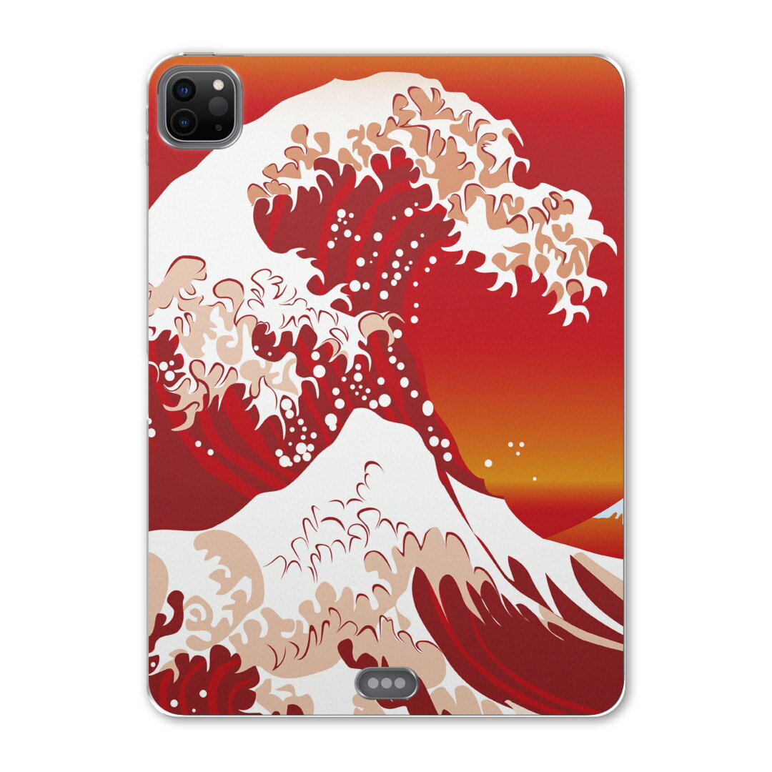 iPad Pro 11 第2世代 2020年版 用 ケース ソフト TPUケース A2228 A2068 A2230 対応 タブレットケース タブレットカバー 004665 写真・風景 和風　和柄　海