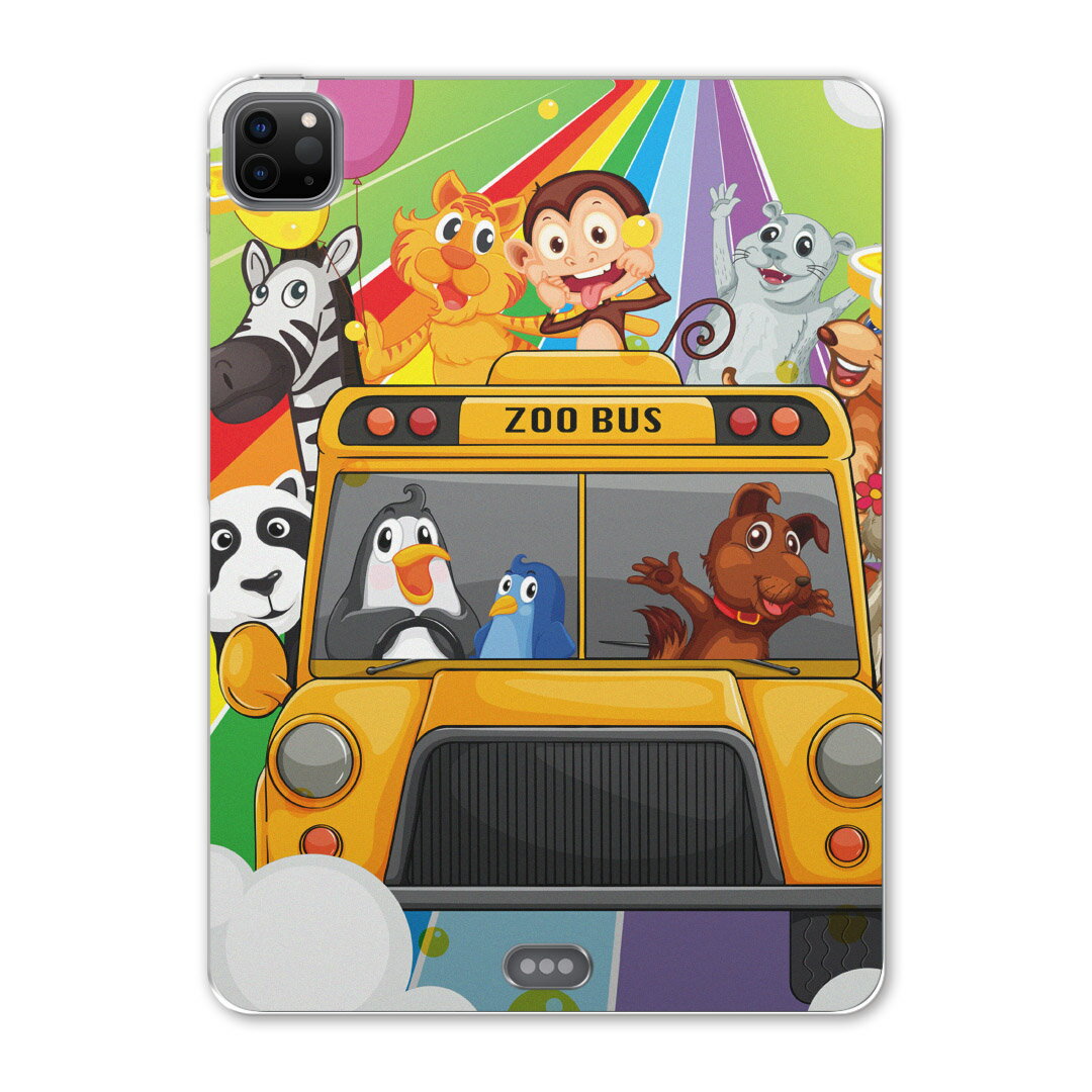 iPad Pro 11 第2世代 2020年版 用 ケース ソフト TPUケース A2228 A2068 A2230 対応 タブレットケース タブレットカバー 004858 アニマル キャラクター 動物