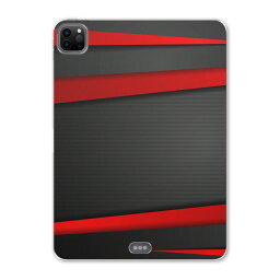 iPad Pro 11 第2世代 2020年版 用 ケース ソフト TPUケース A2228 A2068 A2230 対応 タブレットケース タブレットカバー 008225 クール 赤　レッド　黒　ブラック　ライン