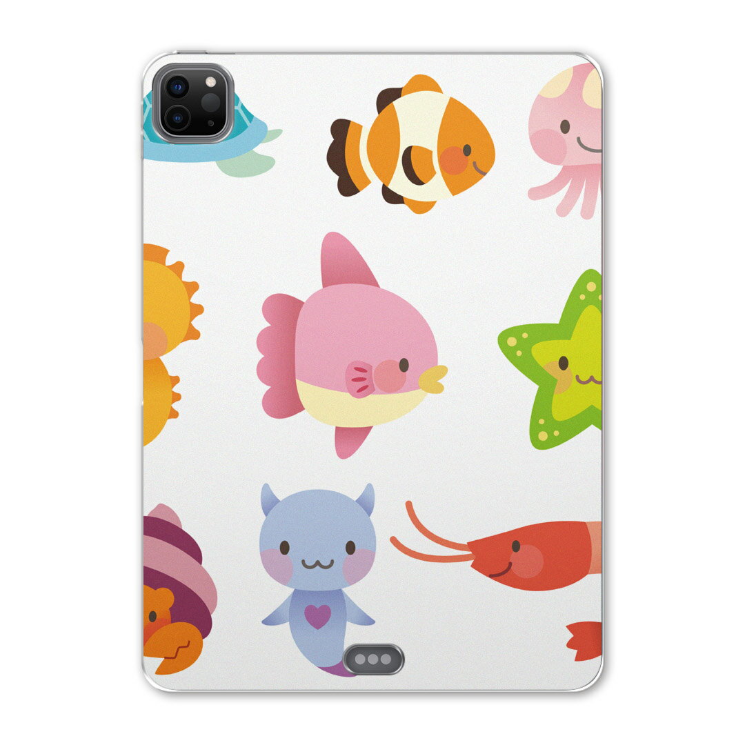 iPad Pro 11 第2世代 2020年版 用 ケース ソフト TPUケース A2228 A2068 A2230 対応 タブレットケース タブレットカバー 009347 動物　キャラクター　カラフル