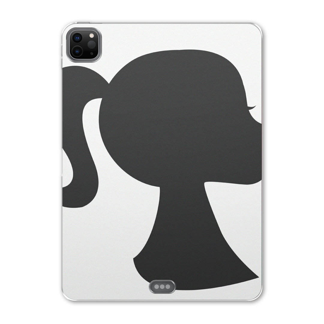 iPad Pro 11 第2世代 2020年版 用 ケース ソフト TPUケース A2228 A2068 A2230 対応 タブレットケース タブレットカバー 009405 人物　白　黒　モノクロ