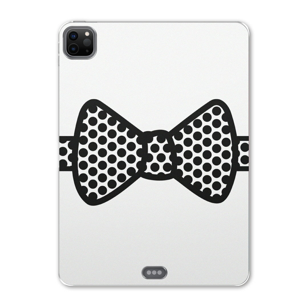 iPad Pro 11 第2世代 2020年版 用 ケース ソフト TPUケース A2228 A2068 A2230 対応 タブレットケース タブレットカバー 010104 水玉　リボン　グレー