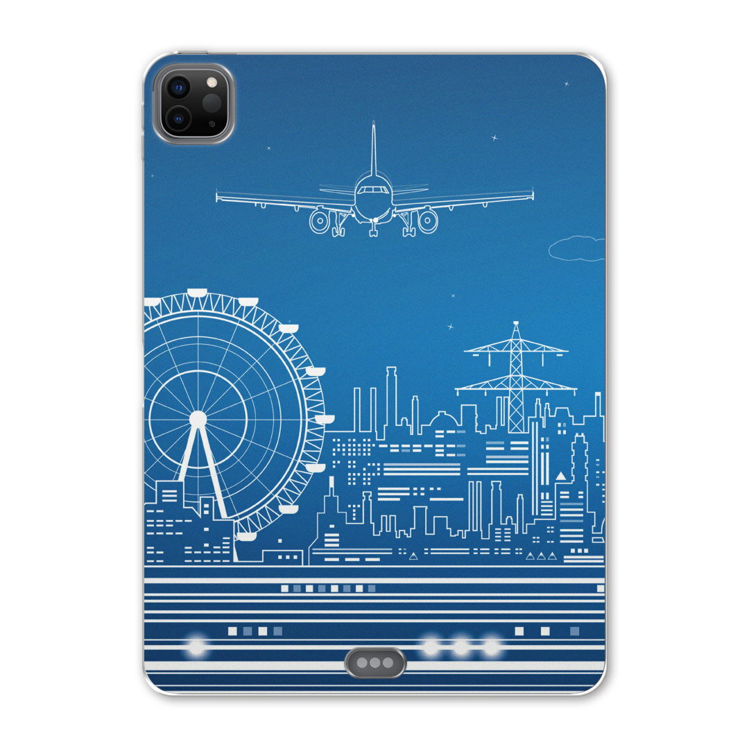 iPad Pro 12.9inch 2020発売モデル 第4世代 アイパッドプロ 12.9インチ タブレットケース タブレットカバー TPU ソフトケース A2229 A2069 A2232 A2233 010473 風景　景色　飛行機