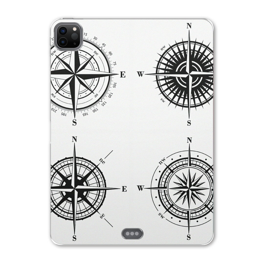 iPad Pro 11 第2世代 2020年版 用 ケース ソフト TPUケース A2228 A2068 A2230 対応 タブレットケース タブレットカバー 011225 方角　東西南北　地図