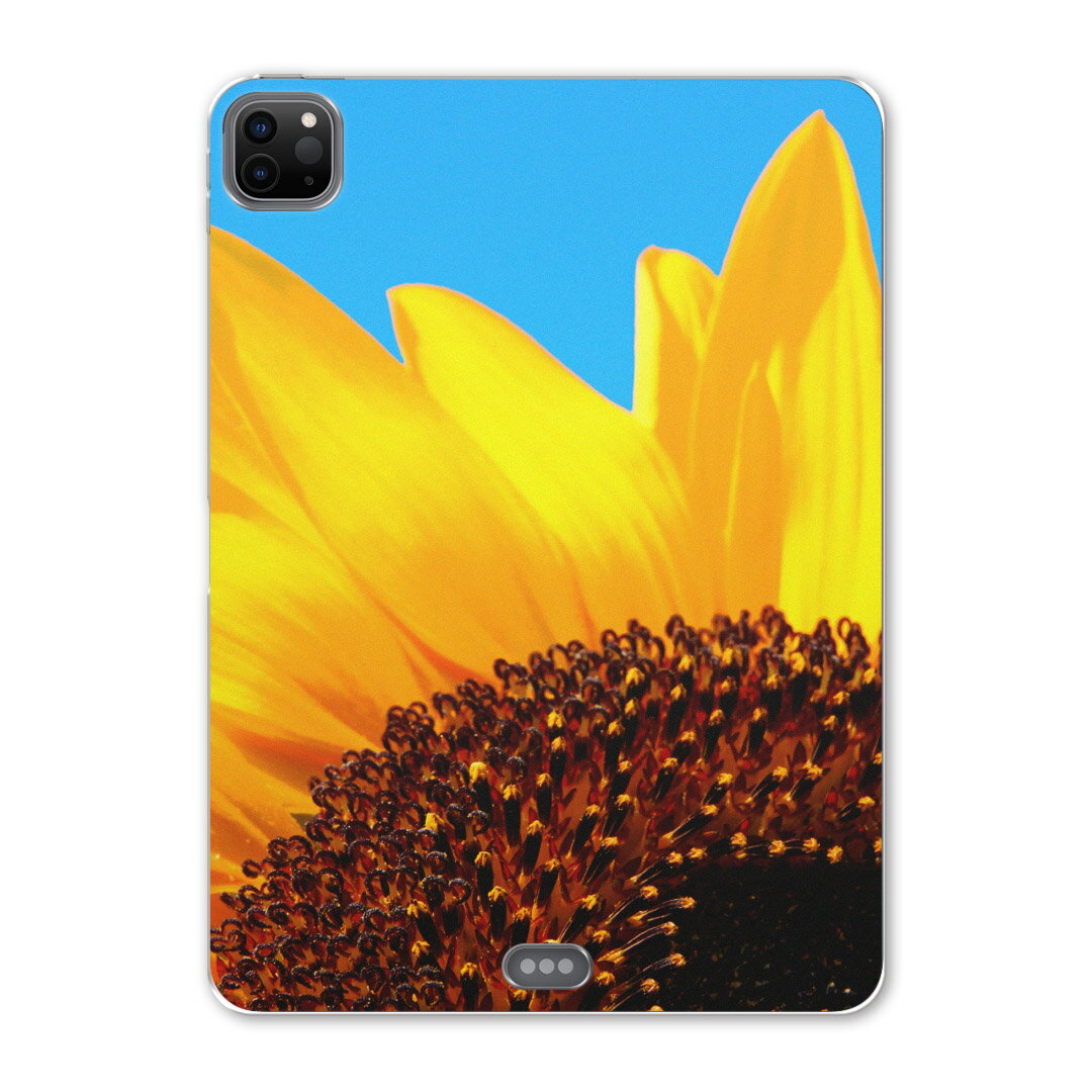 iPad Pro 11 第2世代 2020年版 用 ケース ソフト TPUケース A2228 A2068 A2230 対応 タブレットケース タブレットカバー 011439 花 ひまわり 写真