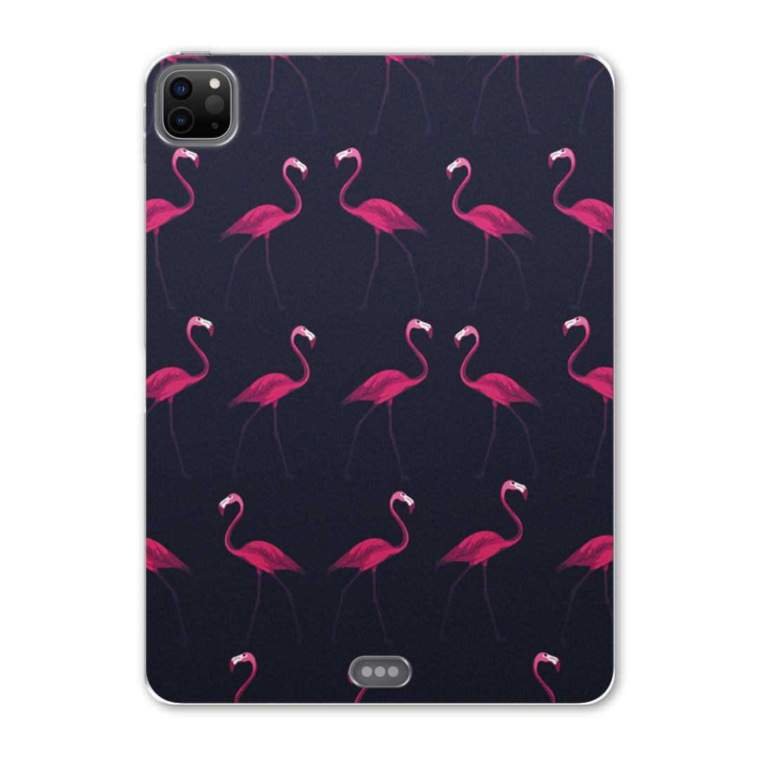 iPad Pro 11 第2世代 2020年版 用 ケース ソフト TPUケース A2228 A2068 A2230 対応 タブレットケース タブレットカバー 011576 フラミンゴ ネイビー ピンク