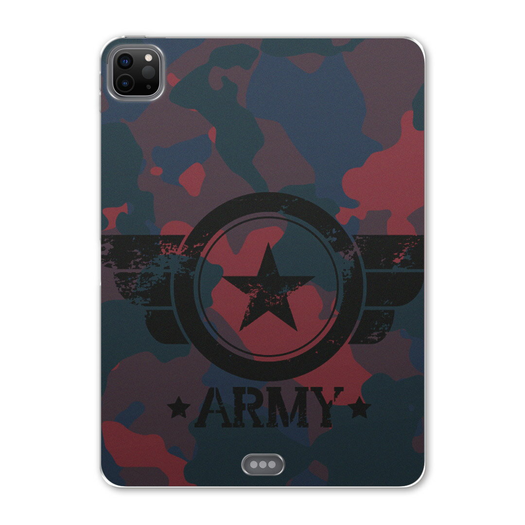 iPad Pro 11 第2世代 2020年版 用 ケース ソフト TPUケース A2228 A2068 A2230 対応 タブレットケース タブレットカバー 011595 アーミー　迷彩　カモフラ