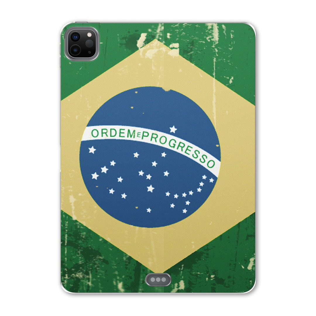 iPad Pro 11 第2世代 2020年版 用 ケース ソフト TPUケース A2228 A2068 A2230 対応 タブレットケース タブレットカバー 011614 ブラジル　外国　国旗