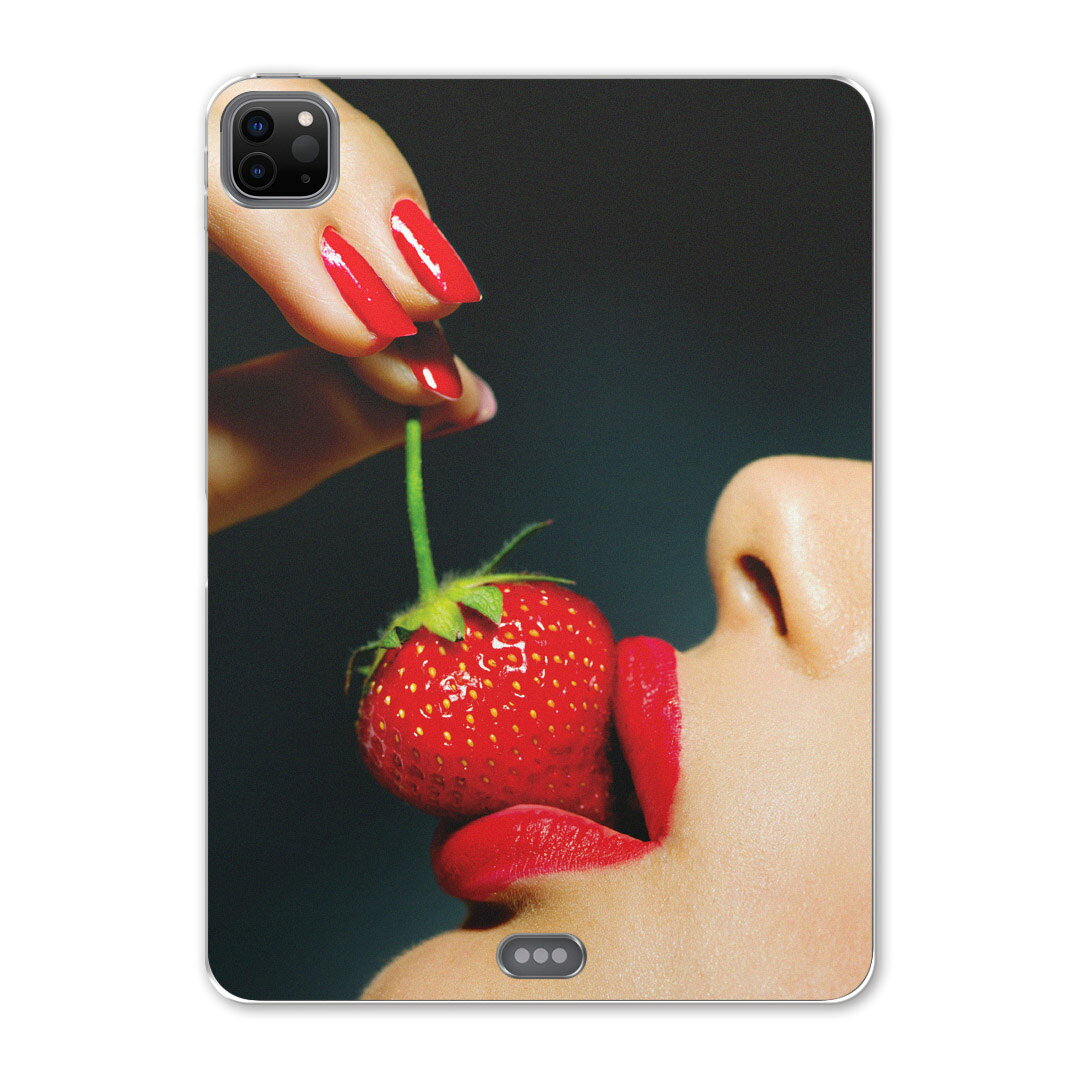 iPad Pro 11 第2世代 2020年版 用 ケース ソフト TPUケース A2228 A2068 A2230 対応 タブレットケース タブレットカバー 011897 女性 苺