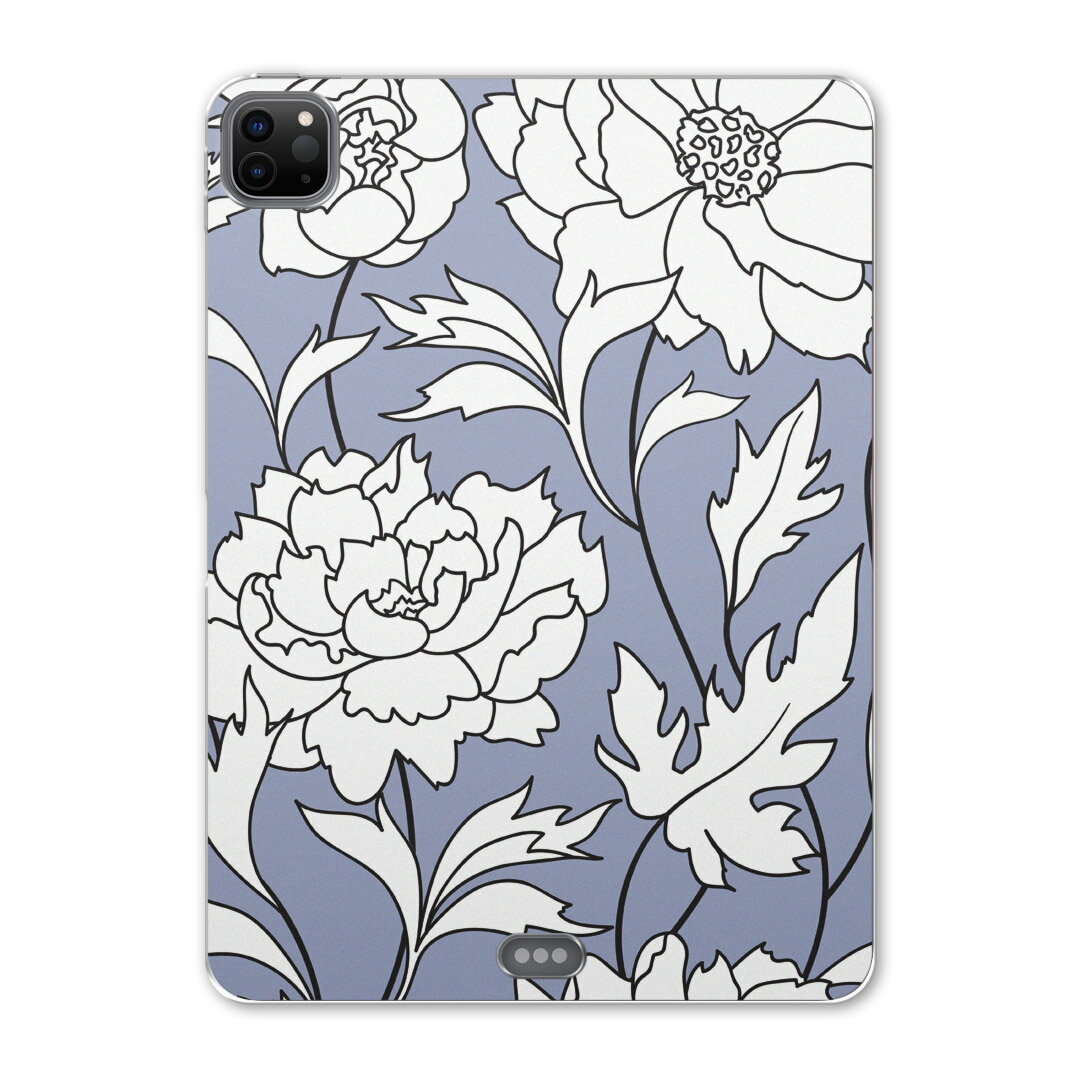 iPad Pro 11 第2世代 2020年版 用 ケース ソフト TPUケース A2228 A2068 A2230 対応 タブレットケース タブレットカバー 012180 花 植物 イラスト