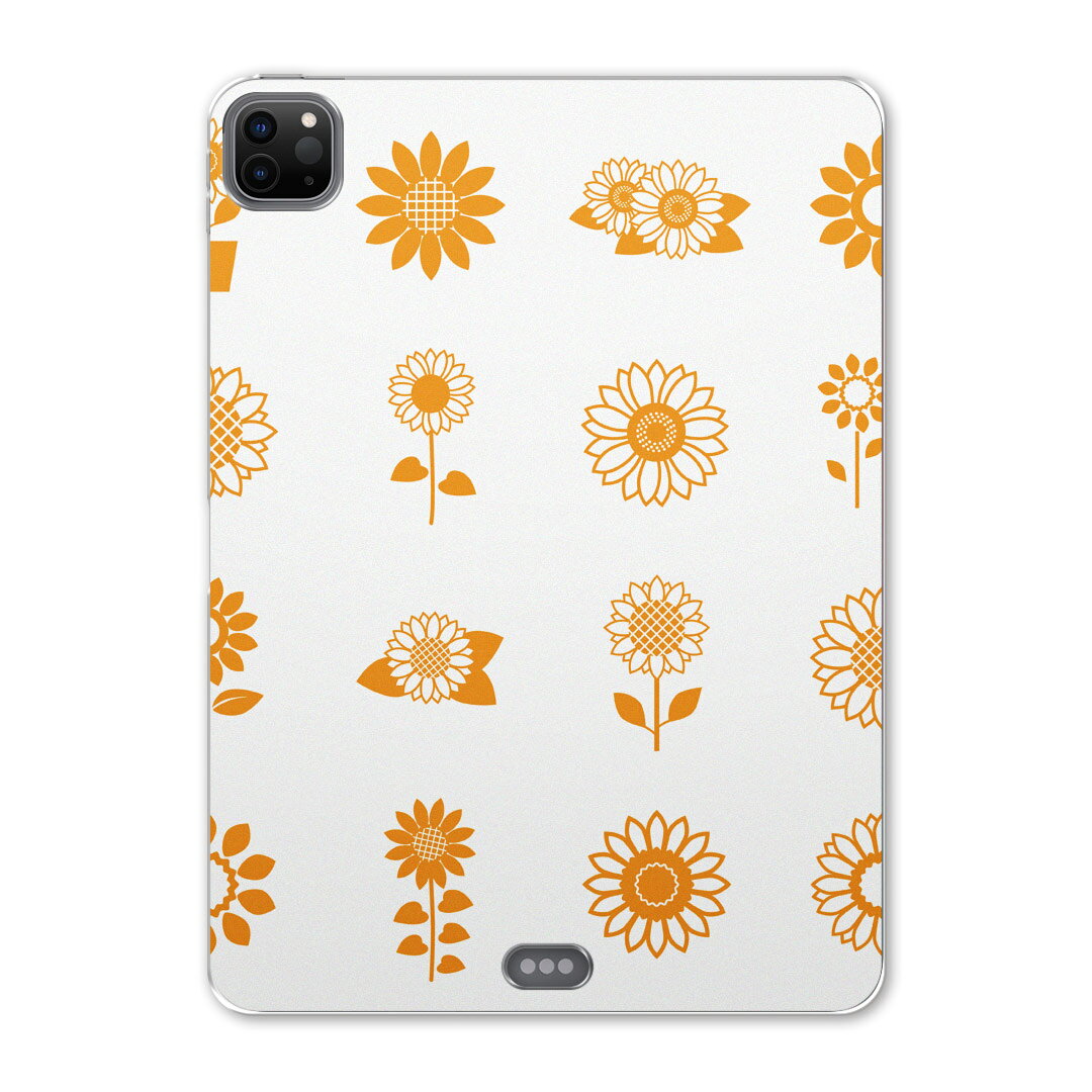 iPad Pro 11 第2世代 2020年版 用 ケース ソフト TPUケース A2228 A2068 A2230 対応 タブレットケース タブレットカバー 014095 ひまわり　夏　花