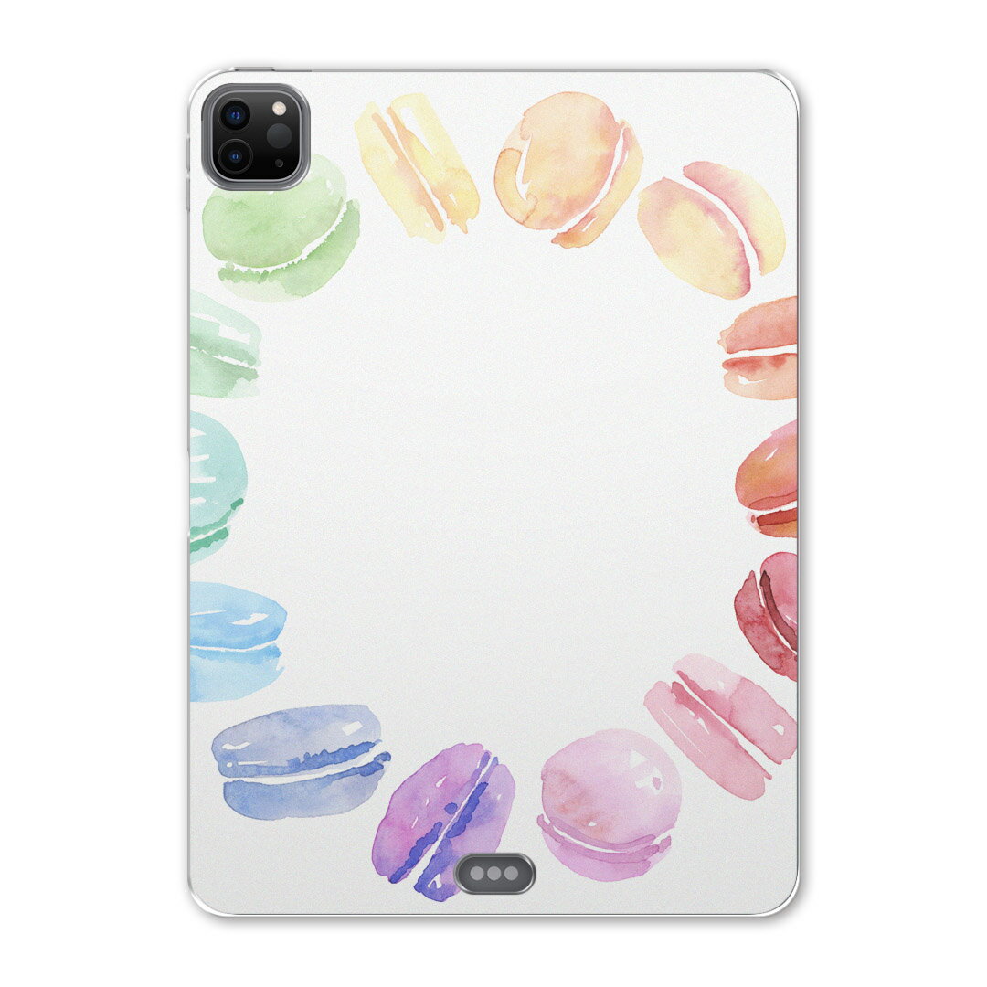 iPad Pro 11 第2世代 2020年版 用 ケース ソフト TPUケース A2228 A2068 A2230 対応 タブレットケース タブレットカバー 014377 マカロン スイーツ パステル