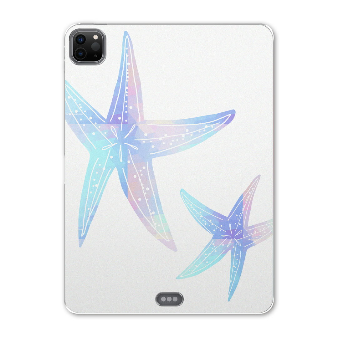 iPad Pro 11 第2世代 2020年版 用 ケース ソフト TPUケース A2228 A2068 A2230 対応 タブレットケース タブレットカバー 014381 ヒトデ 海 パステル