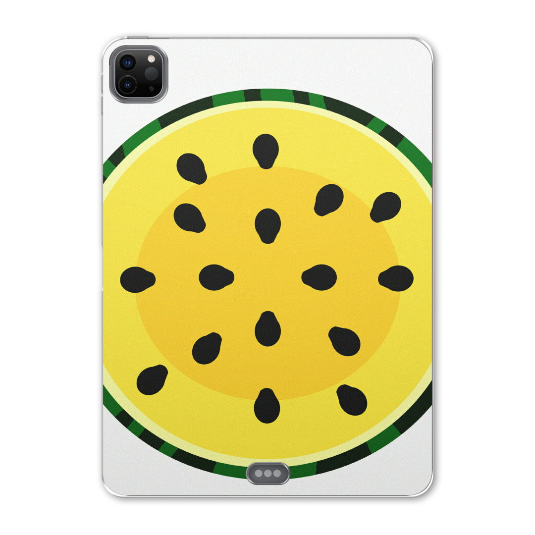 iPad Pro 11 第2世代 2020年版 用 ケース ソフト TPUケース A2228 A2068 A2230 対応 タブレットケース タブレットカバー 014412 スイカ　黄色　夏