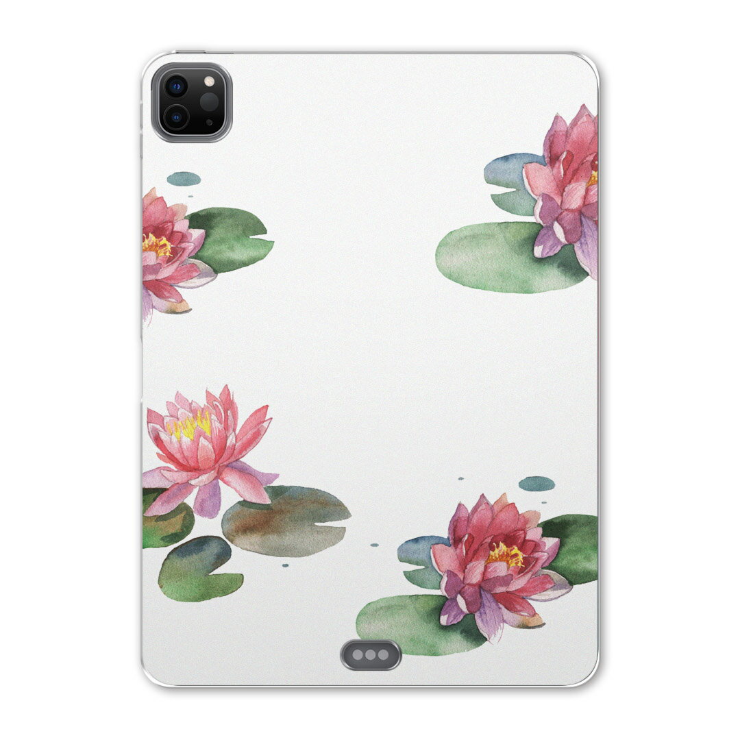 iPad Pro 11 第2世代 2020年版 用 ケース ソフト TPUケース A2228 A2068 A2230 対応 タブレットケース タブレットカバー 014705 花　水蓮　フラワー
