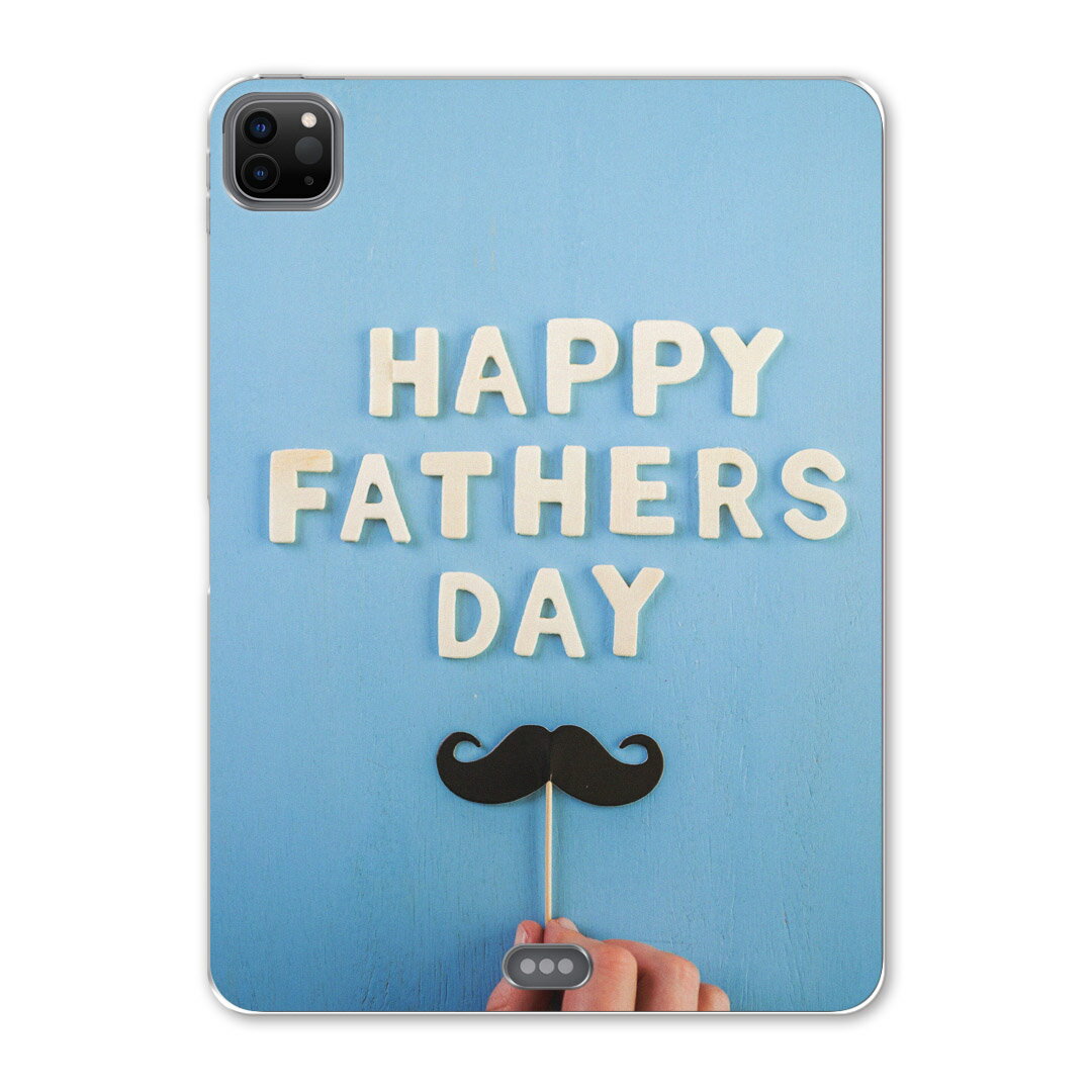 iPad Pro 11 第2世代 2020年版 用 ケース ソフト TPUケース A2228 A2068 A2230 対応 タブレットケース タブレットカバー 015504 父の日 英字 モノクロ ひげ