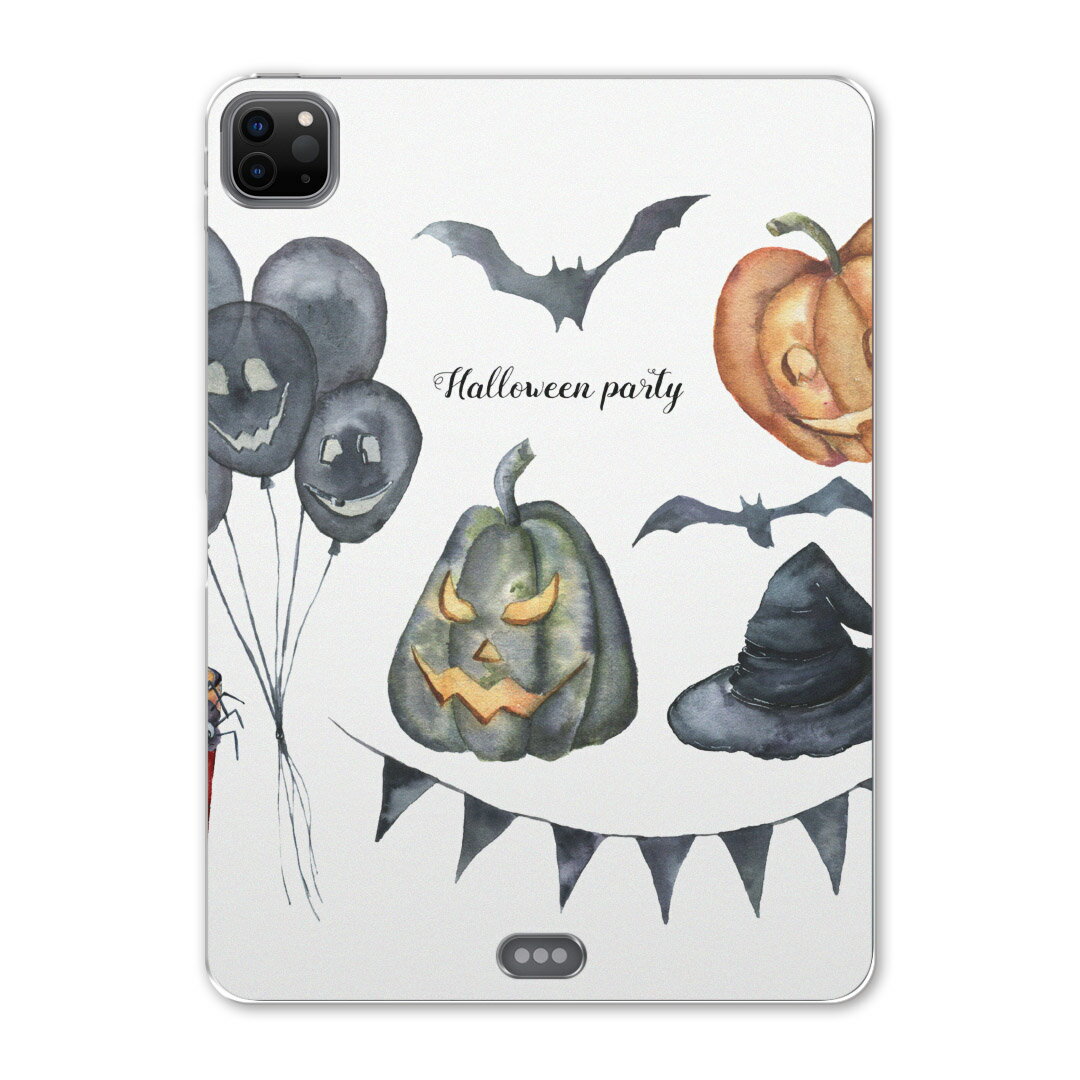 iPad Pro 11 第2世代 2020年版 用 ケース ソフト TPUケース A2228 A2068 A2230 対応 タブレットケース タブレットカバー 015841 ハロウィン　おばけ　halloween