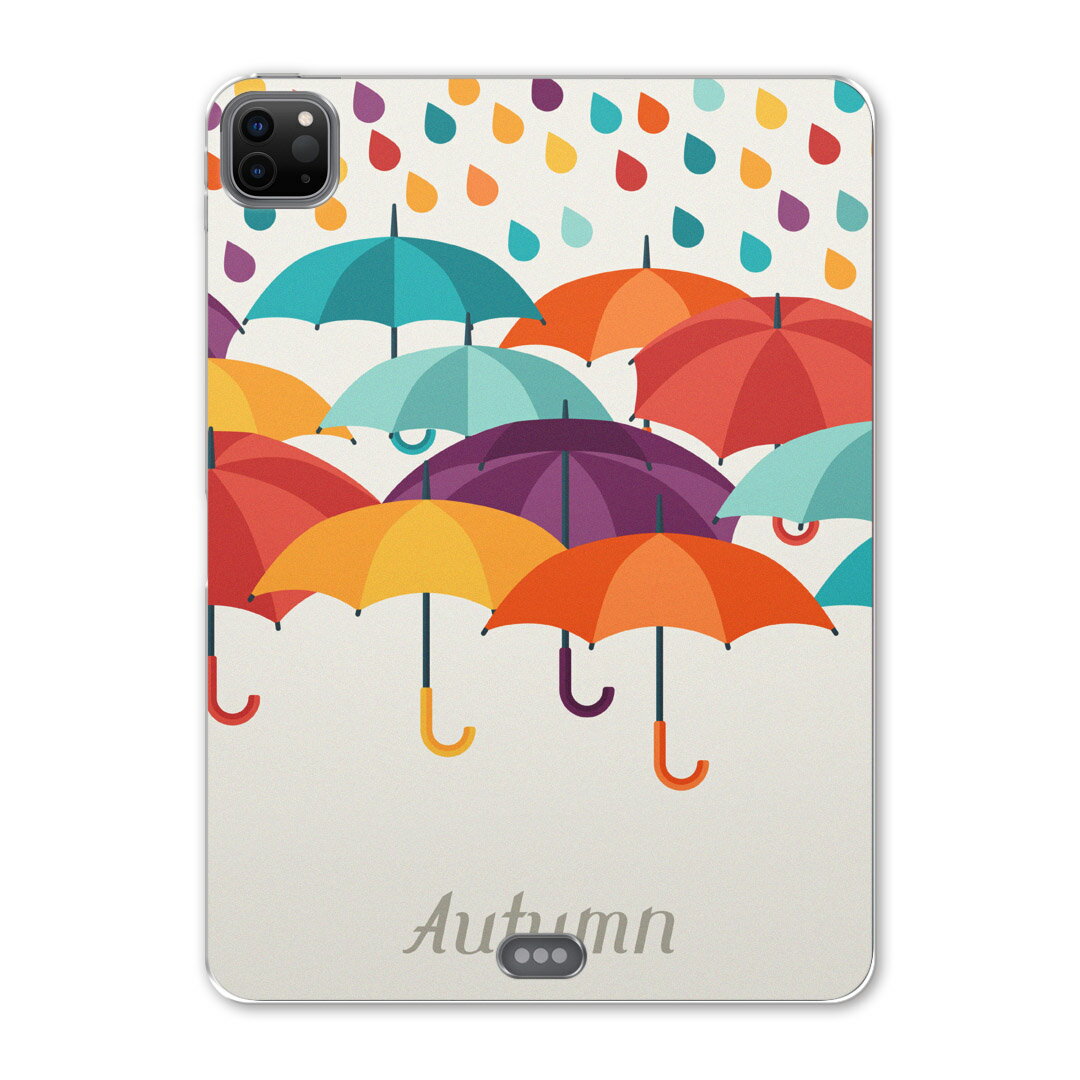 iPad Pro 11 第2世代 2020年版 用 ケース ソフト TPUケース A2228 A2068 A2230 対応 タブレットケース タブレットカバー 016323 傘 梅雨 カラフル