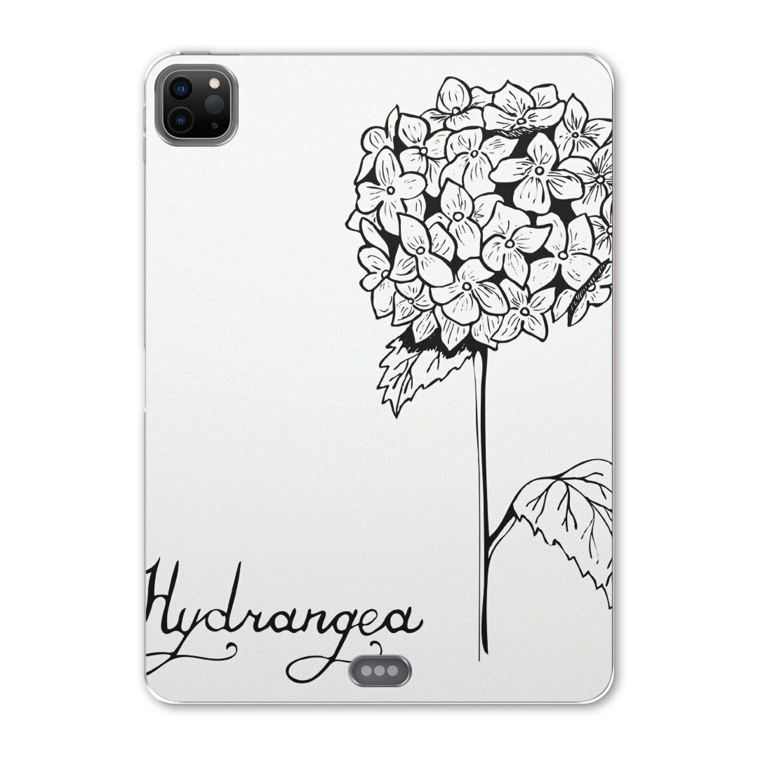 iPad Pro 11 第2世代 2020年版 用 ケース ソフト TPUケース A2228 A2068 A2230 対応 タブレットケース タブレットカバー 016339 あじさい 梅雨 花