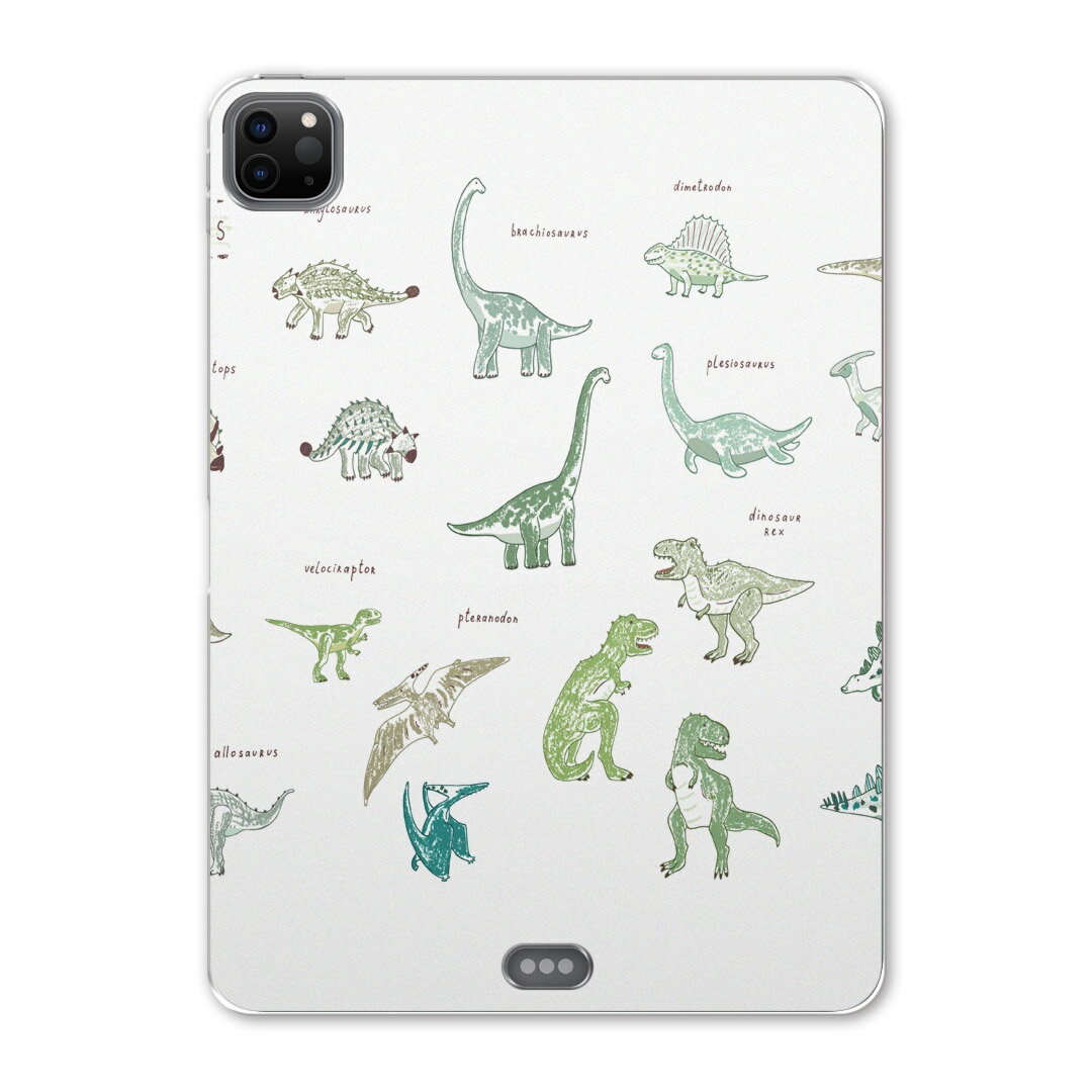 iPad Pro 11 第2世代 2020年版 用 ケース ソフト TPUケース A2228 A2068 A2230 対応 タブレットケース タブレットカバー 017557 ダイナソー　 ダイナソー　恐竜　Dinosaur 　表