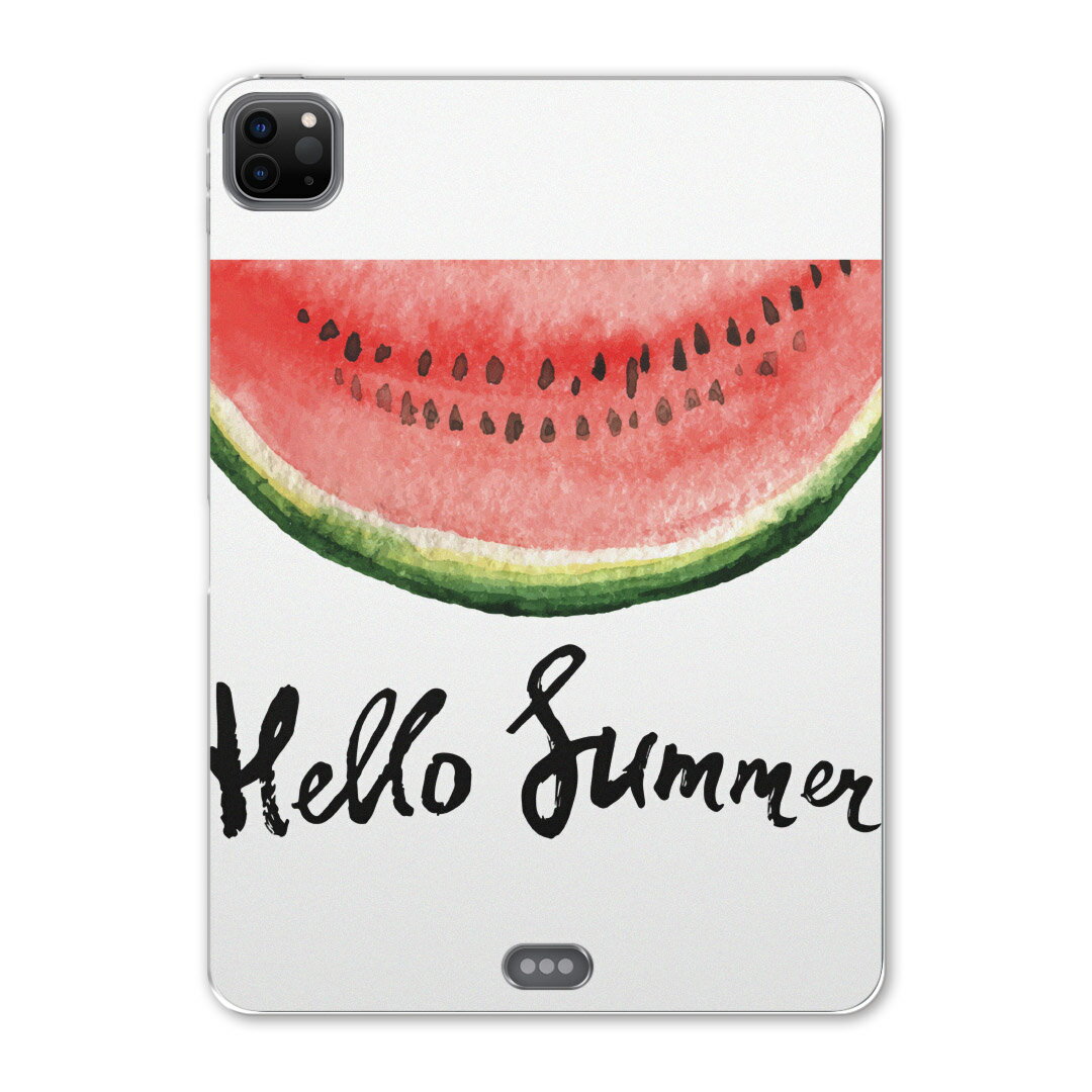 iPad Pro 11 第2世代 2020年版 用 ケース ソフト TPUケース A2228 A2068 A2230 対応 タブレットケース タブレットカバー 017843 夏 スイカ　夏　summer