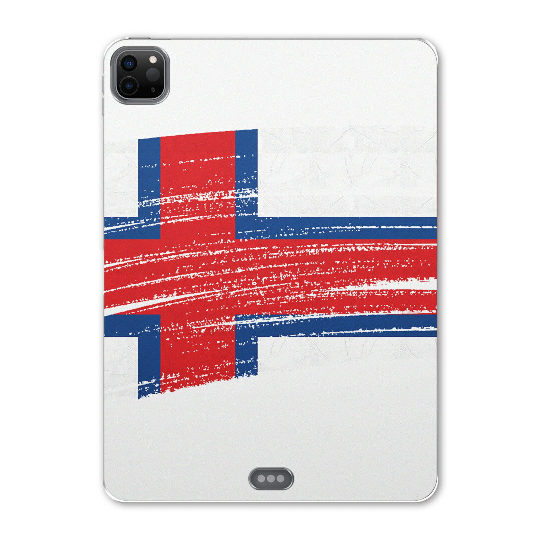 iPad Pro 12.9inch 2020発売モデル 第4世代 アイパッドプロ 12.9インチ タブレットケース タブレットカバー TPU ソフトケース A2229 A2069 A2232 A2233 018446 国旗 faroe-islands フェロー諸島