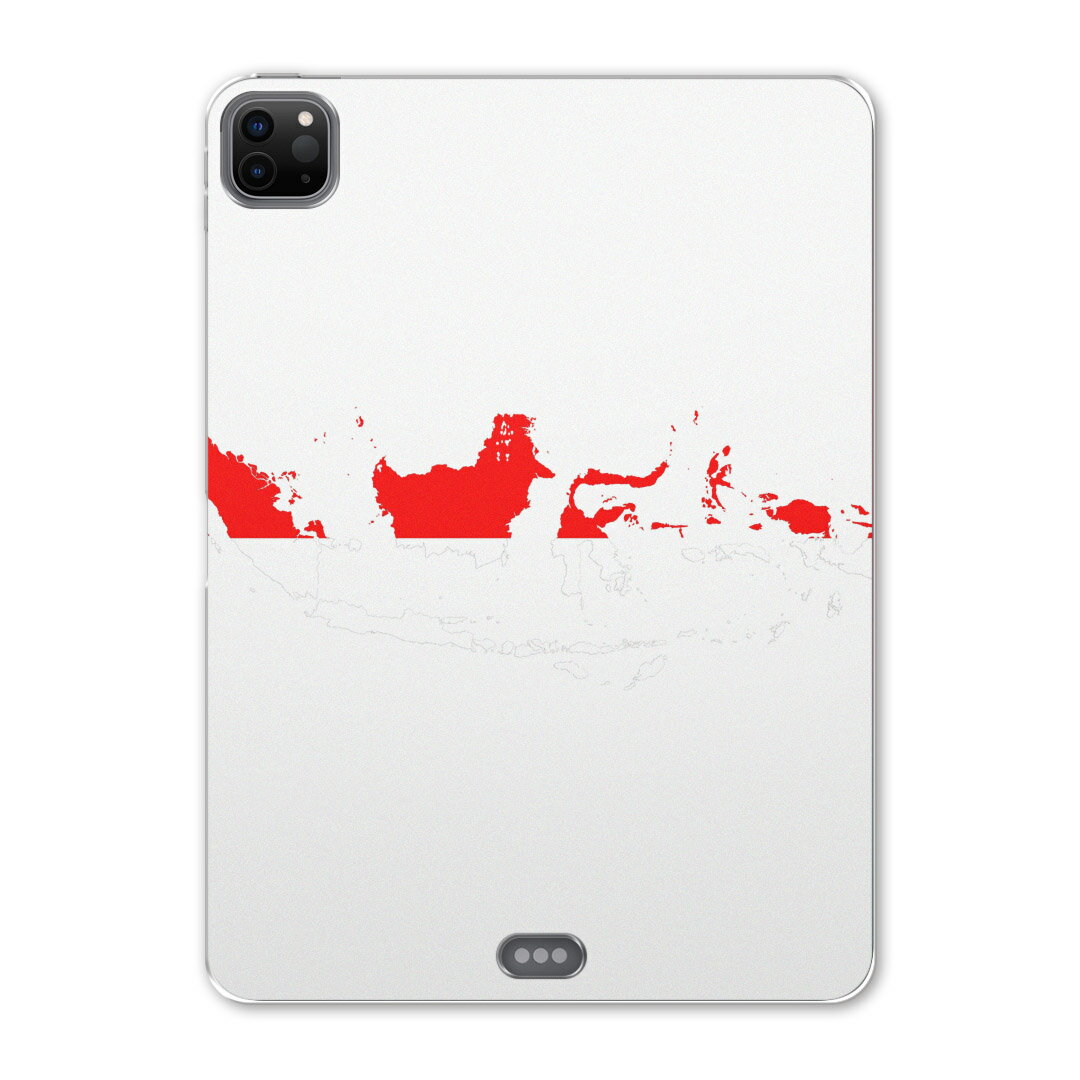 iPad Pro 11 第2世代 2020年版 用 ケース ソフト TPUケース A2228 A2068 A2230 対応 タブレットケース タブレットカバー 018851 国旗 indonesia インドネシア