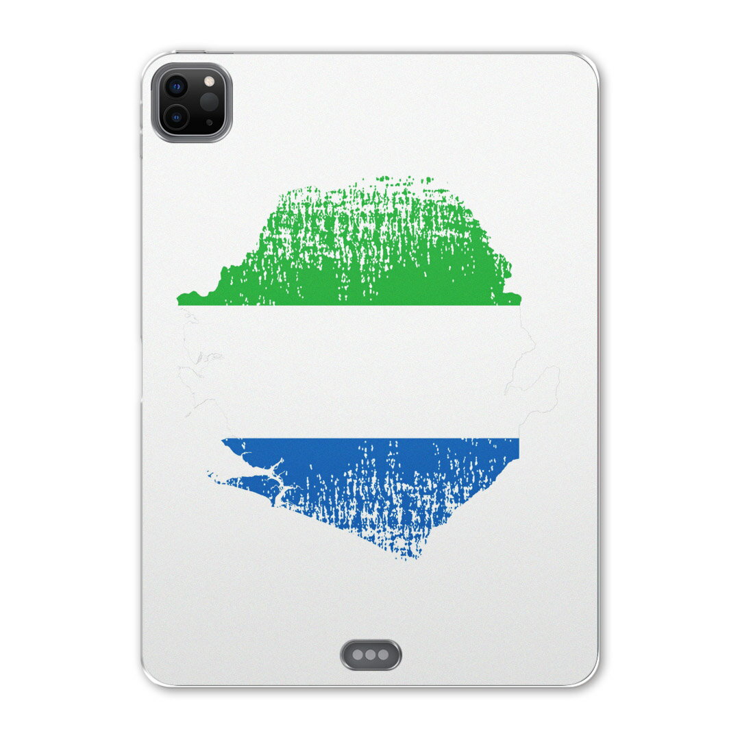 iPad Pro 11 第2世代 2020年版 用 ケース ソフト TPUケース A2228 A2068 A2230 対応 タブレットケース タブレットカバー 018944 国旗 sierra_leone シエラレオネ