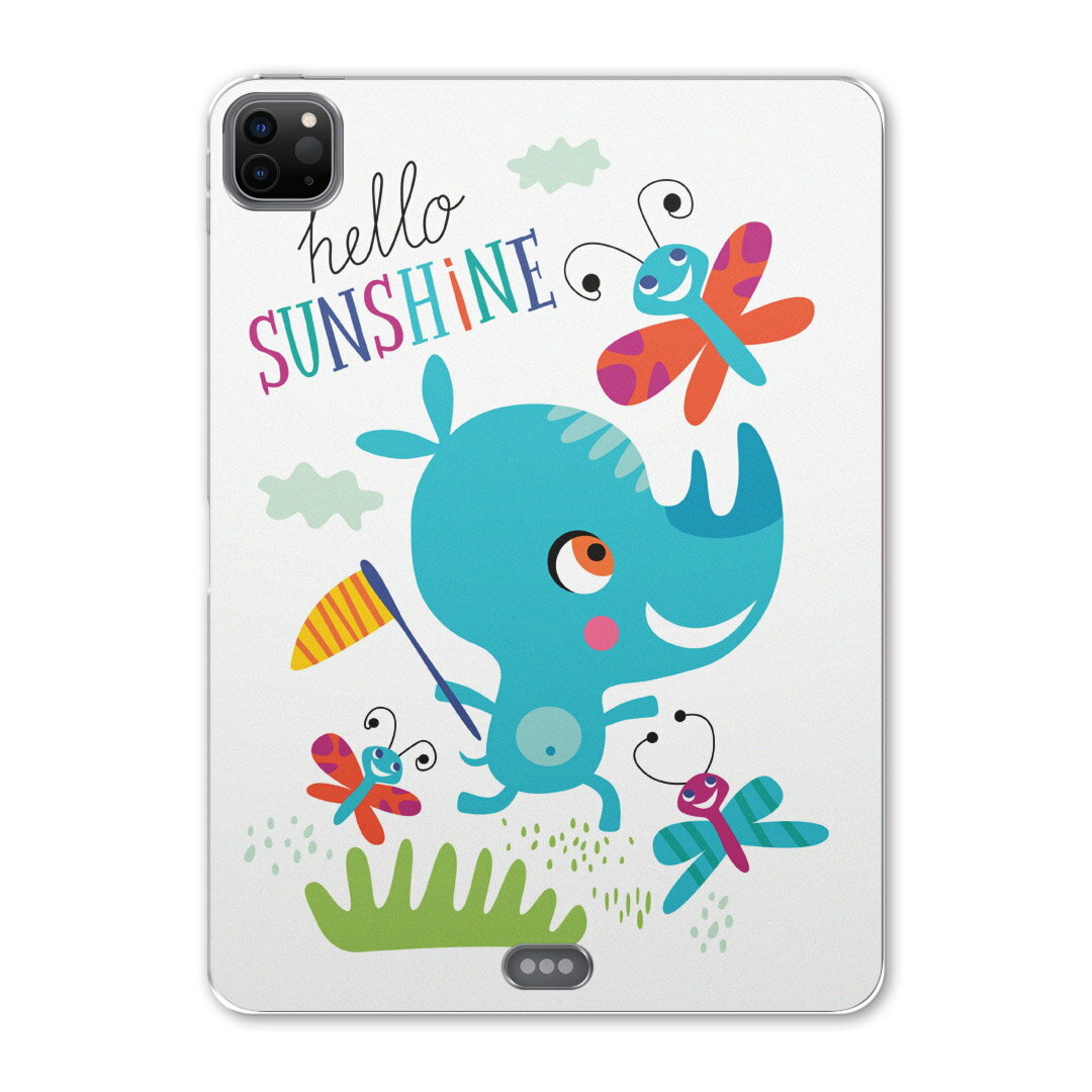 iPad Pro 12.9inch 2020発売モデル 第4世代 アイパッドプロ 12.9インチ タブレットケース タブレットカバー TPU ソフトケース A2229 A2069 A2232 A2233 019008 イラスト アニマル キッズ