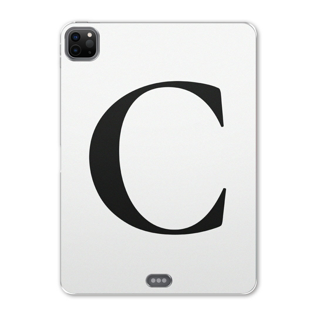 iPad Pro 11 第2世代 2020年版 用 ケース ソフト TPUケース A2228 A2068 A2230 対応 タブレットケース タブレットカバー 019536 フォント 文字 c アルファベット