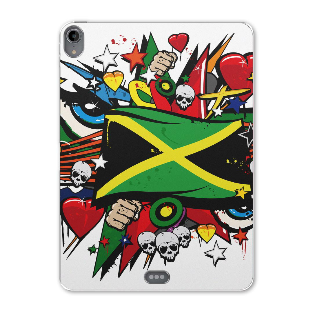 iPad Pro 12.9 第3世代 2019年版 用 ケース ソフト TPUケース A1876 A2014 A1895 対応 タブレットケース タブレットカバー 000270 クール ジャマイカ　レゲエ　HIPHOP